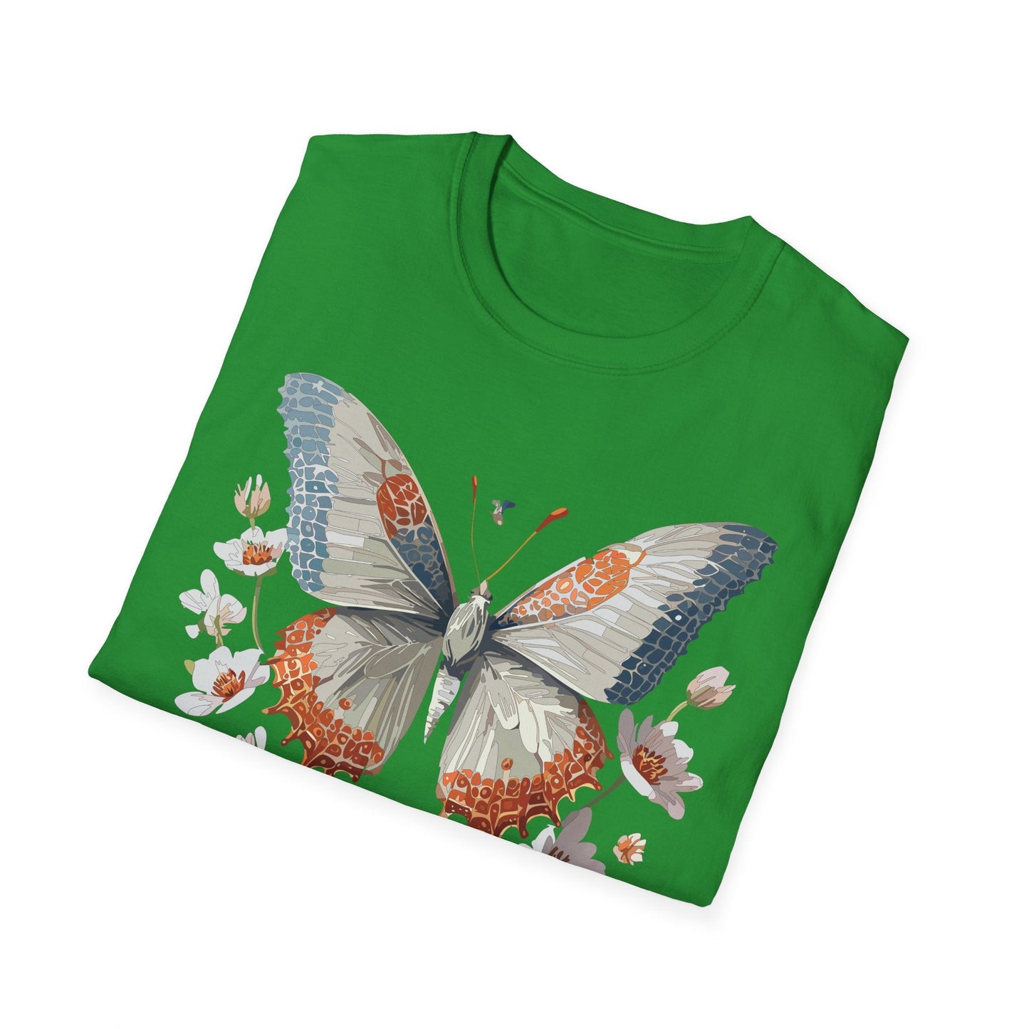 Butterfly Shirt Unisex Short Sleeve Cotton Tee Monarch Design For Men Women Comfort