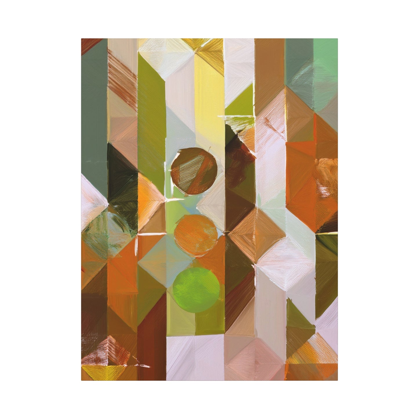 Abstract Geometric Painting Print Canvas 20x24,20x30,24x30 24x32,24x36,30x40 32x48,36x48,40x60 Pine-Wood Inner Frame ABS-56