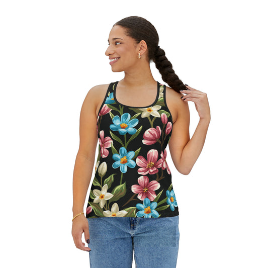 Camiseta de tirantes de verano con estampados florales