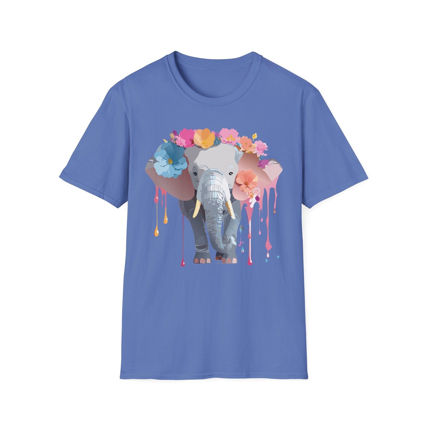 Elephant T Shirt Unisex Softstyle Gildan 64000 Elephant On T Shirt Animation Animals Tee