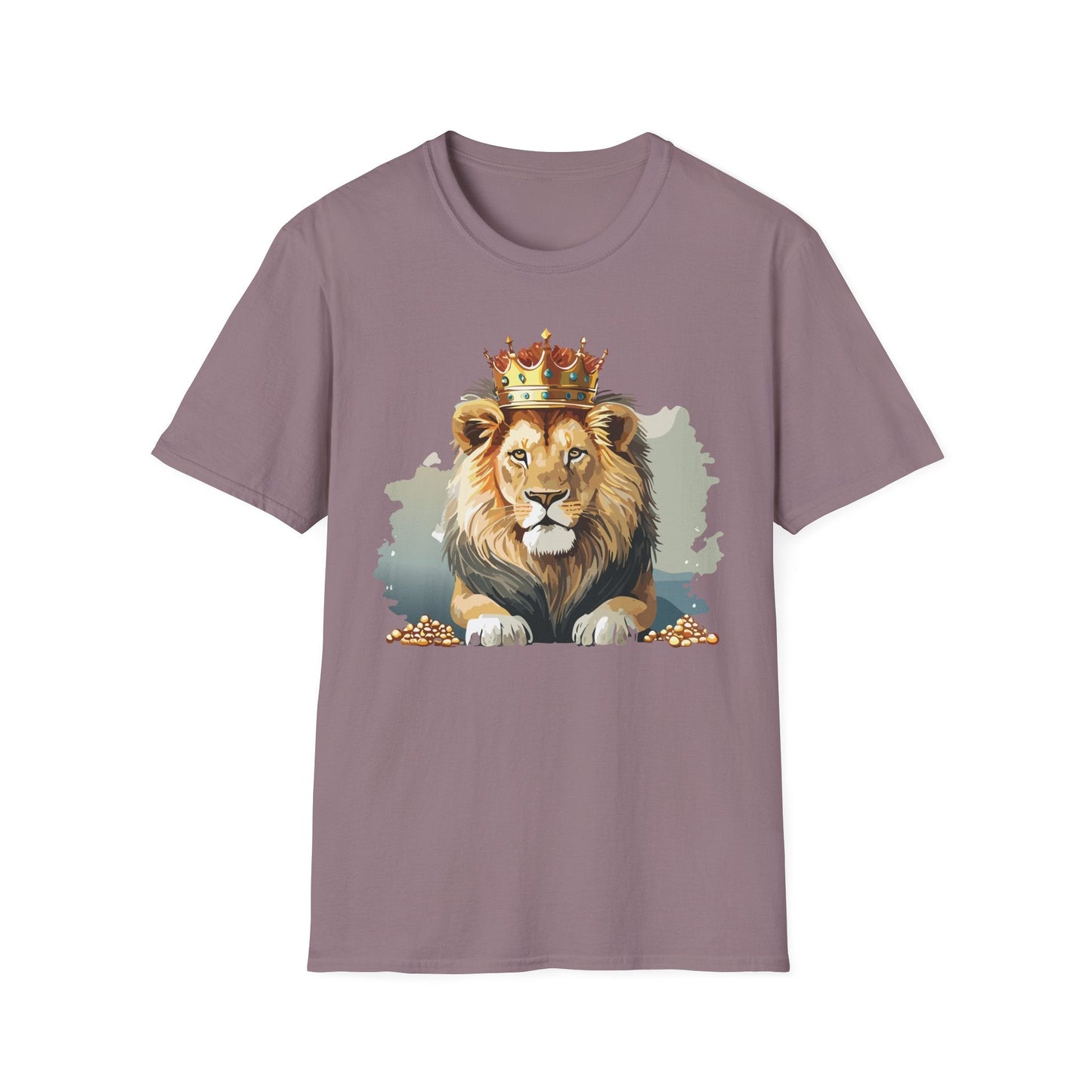 Lion Shirt Unisex Animal Tee Gildan Softstyle 64000 Comfort Fit