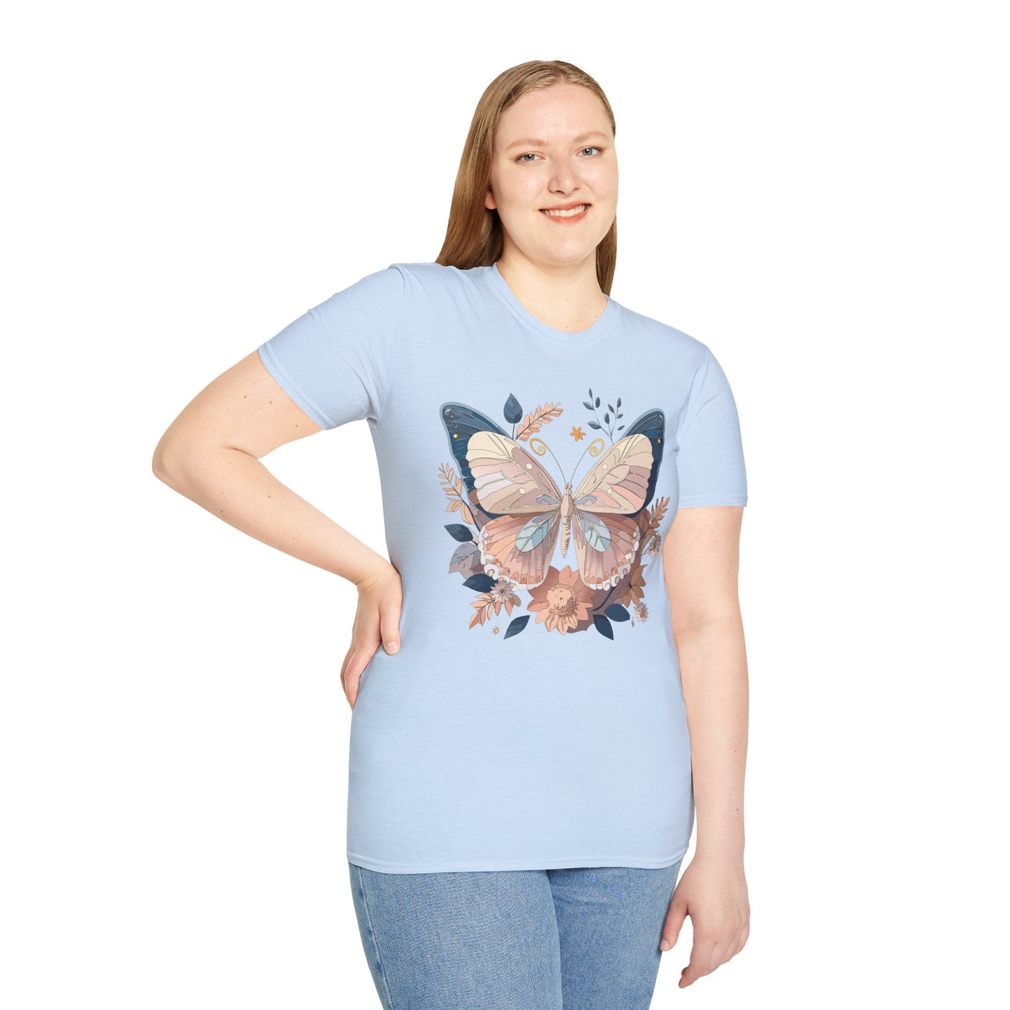 Monarch Butterfly Shirt Unisex Softstyle T Shirt 100 Percent Ring Spun Cotton Gildan 64000