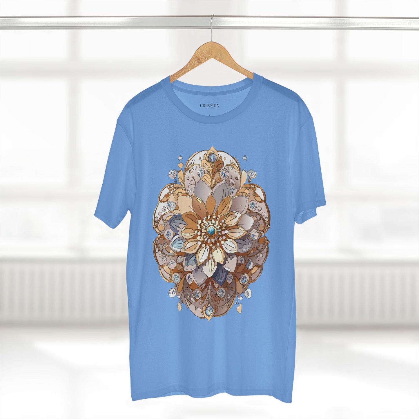 Floral Graphic T-Shirt Unisex 100 Cotton Art Design with Antique Flowers Tee 10