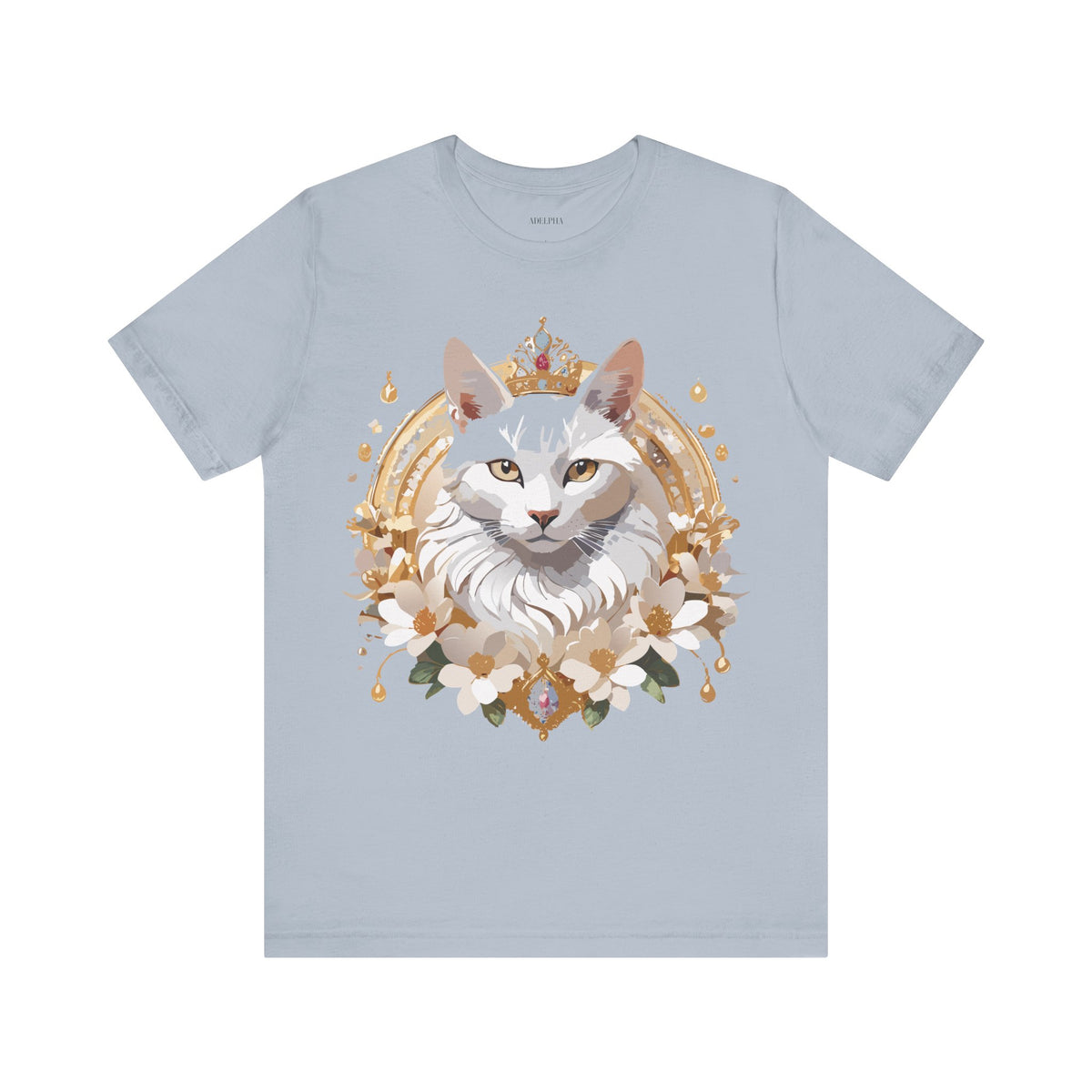 Medallion Graphic Unisex Cotton Bella+Canvas Tee with Floral Art Design m62