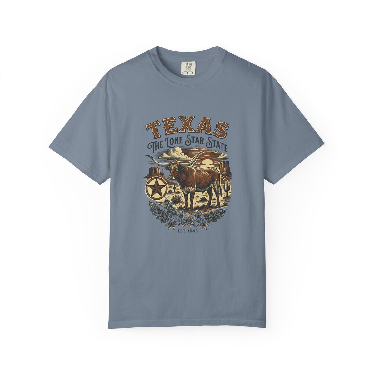 Texas State Vintage Travel Tourist Graphic Tee Unisex 100 Cotton Comfort Colors T-Shirt