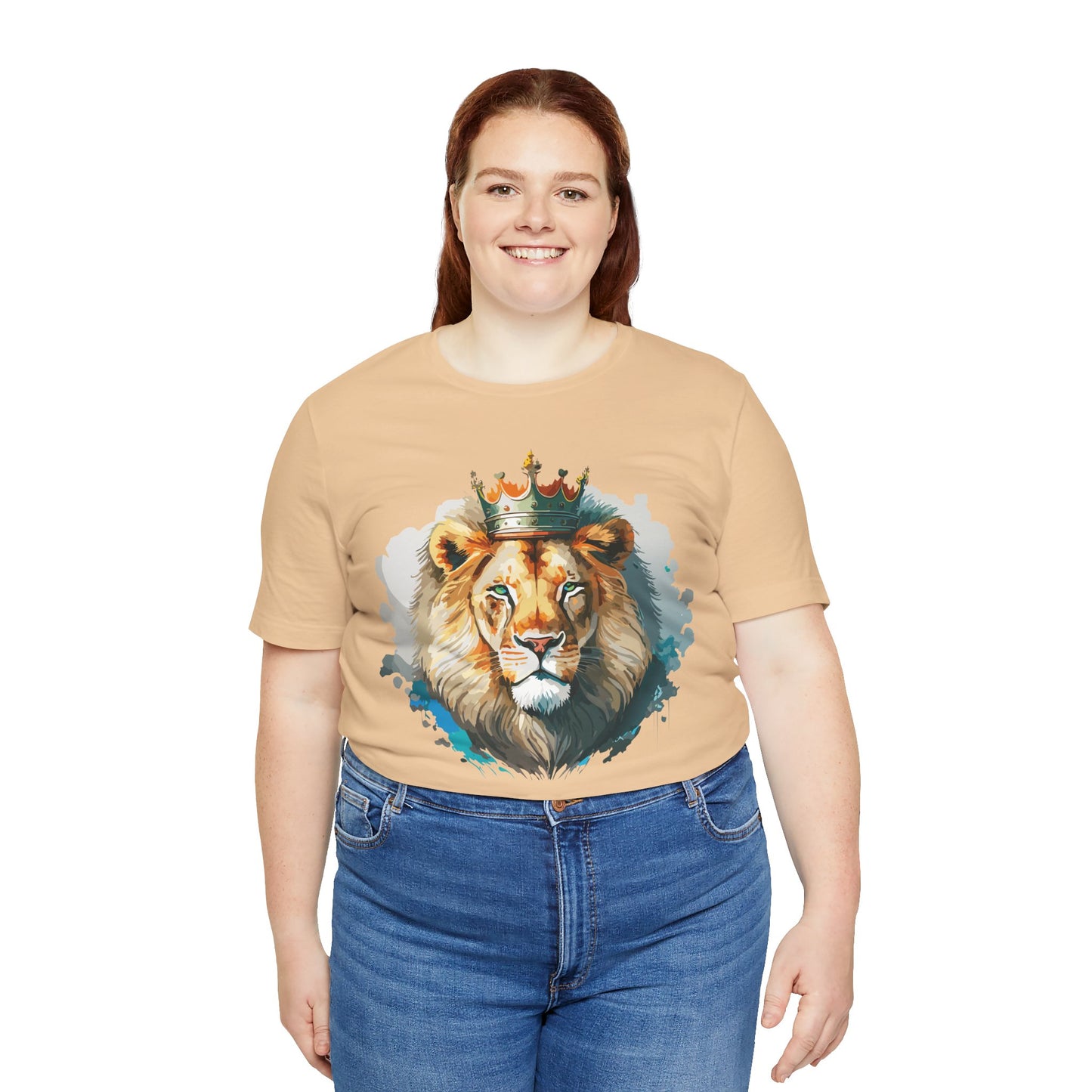 Lion Shirt, Animal Shirt, T-Shirt with Lion, Art Design Tee, Animal Tees, Safari T-Shirt, Crown Tee 13
