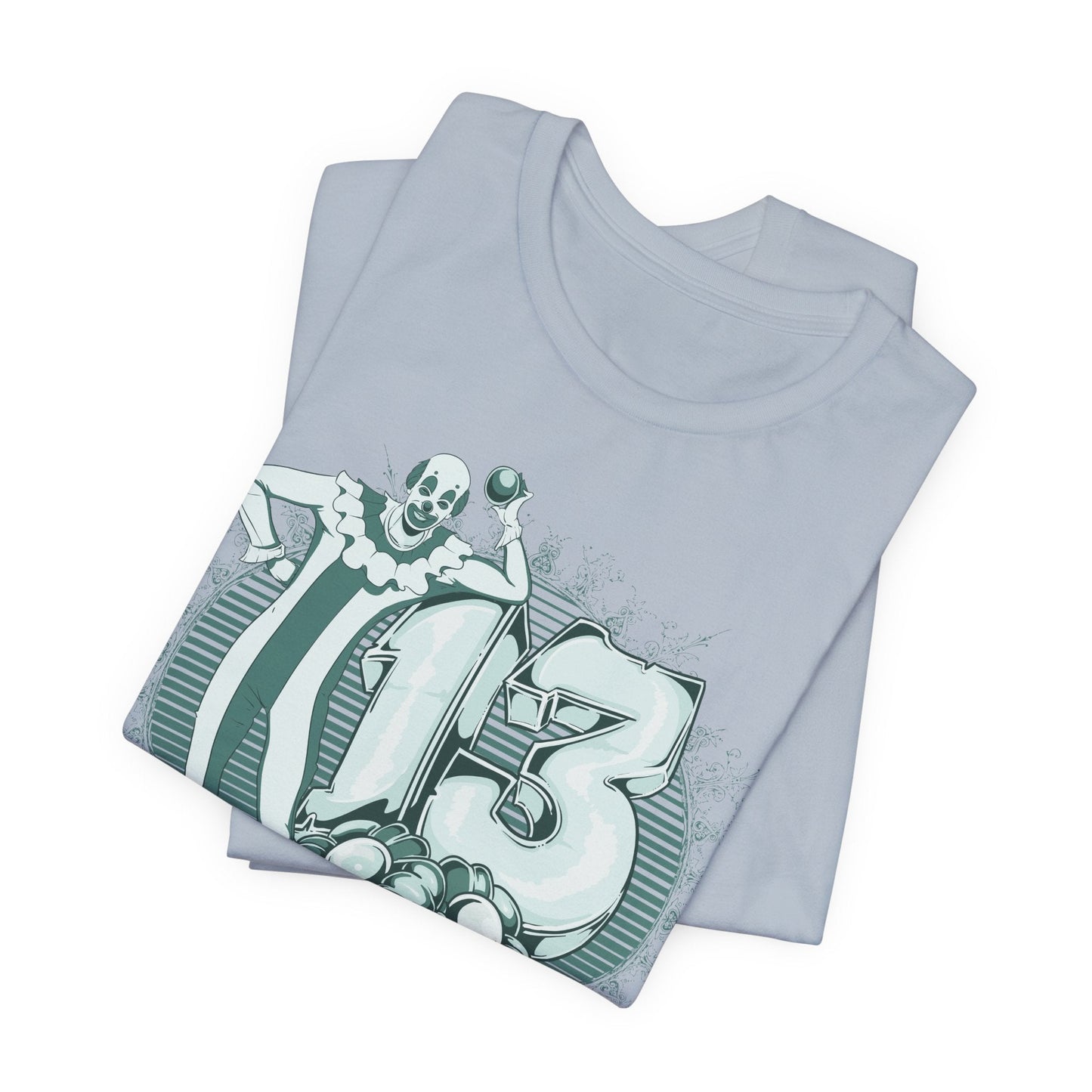 Vintage Clown Graphic Illustration Unisex Cotton T-Shirt Art-39
