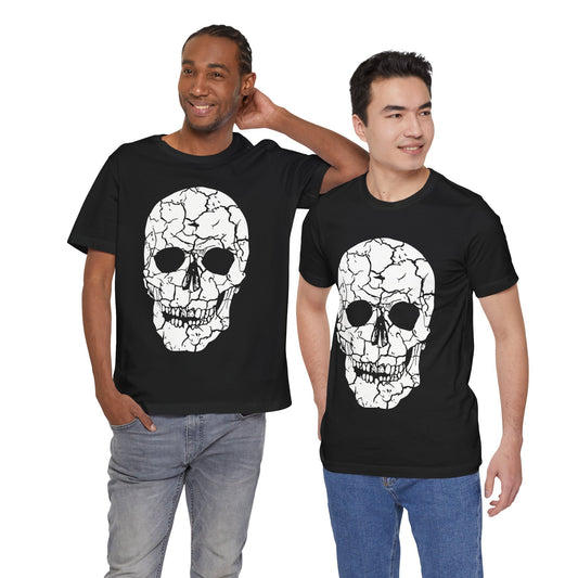 Camiseta unisex de algodón con calavera