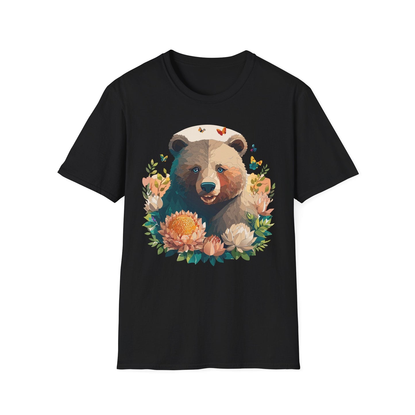 Bear T Shirt Unisex Teddy Bear Shirt Softstyle 100 Percent Ring Spun Cotton Tee Essentials