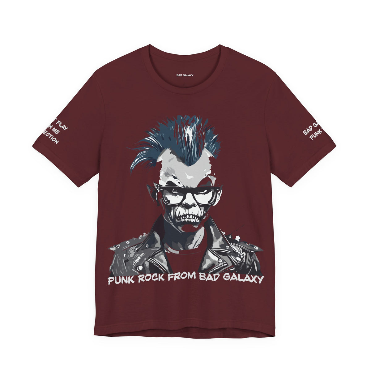Punk Rock Graphic Unisex Cotton Bella+Canvas Tee with Art Design b38