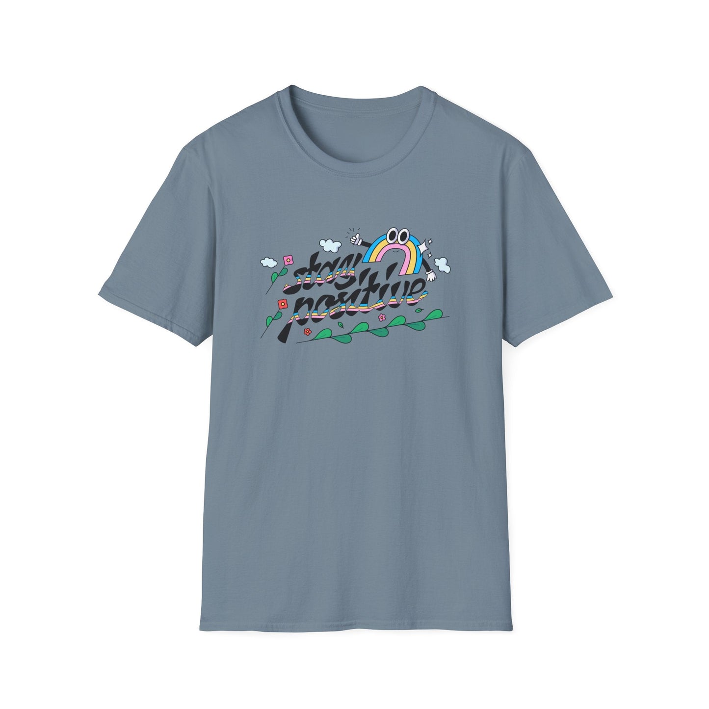 Positive Slogan T Shirts Unisex Softstyle Tee With Positive Words And Good Quotes Gildan 64000