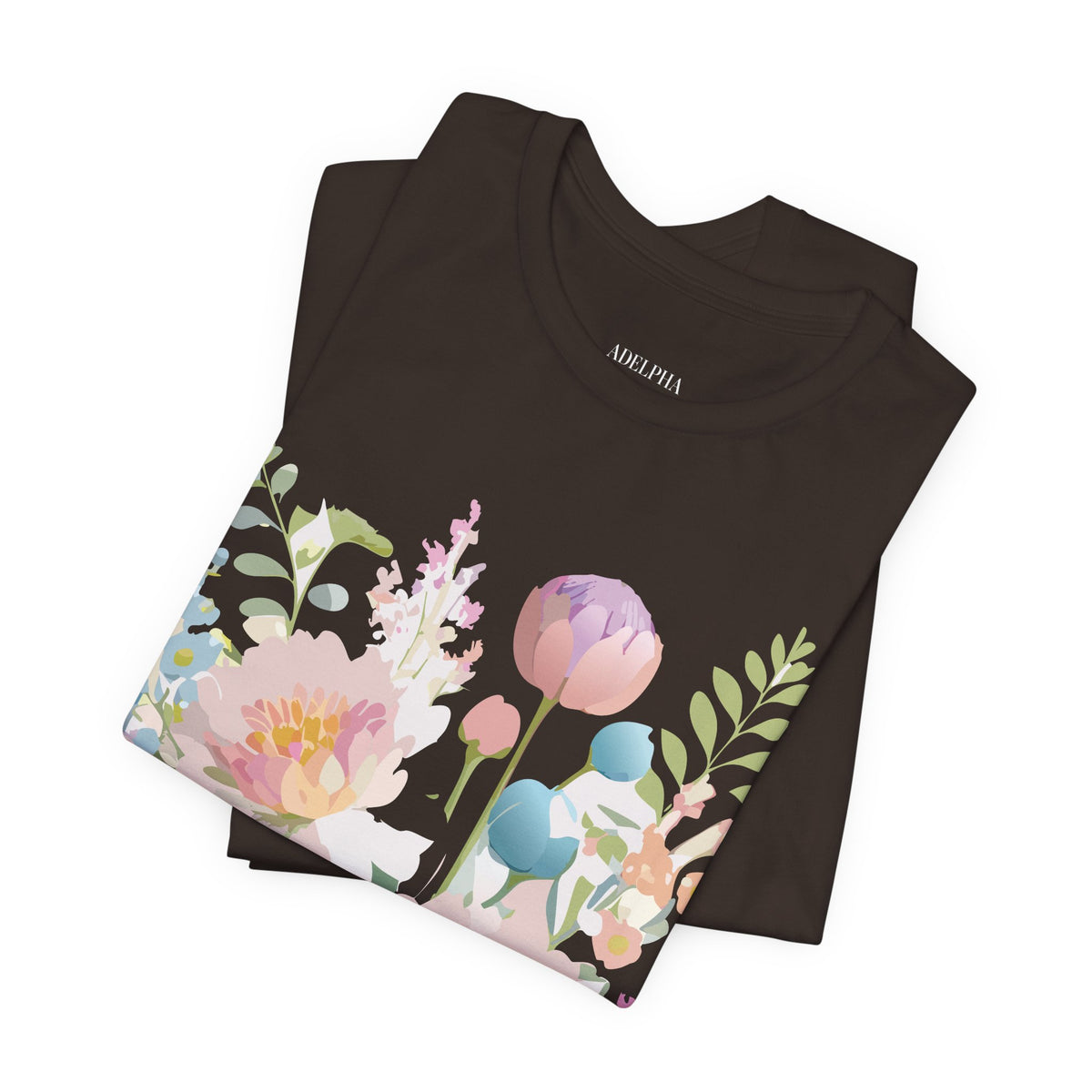 Floral Graphic Tee Shirt - Bella+Canvas Unisex 100 Cotton 24