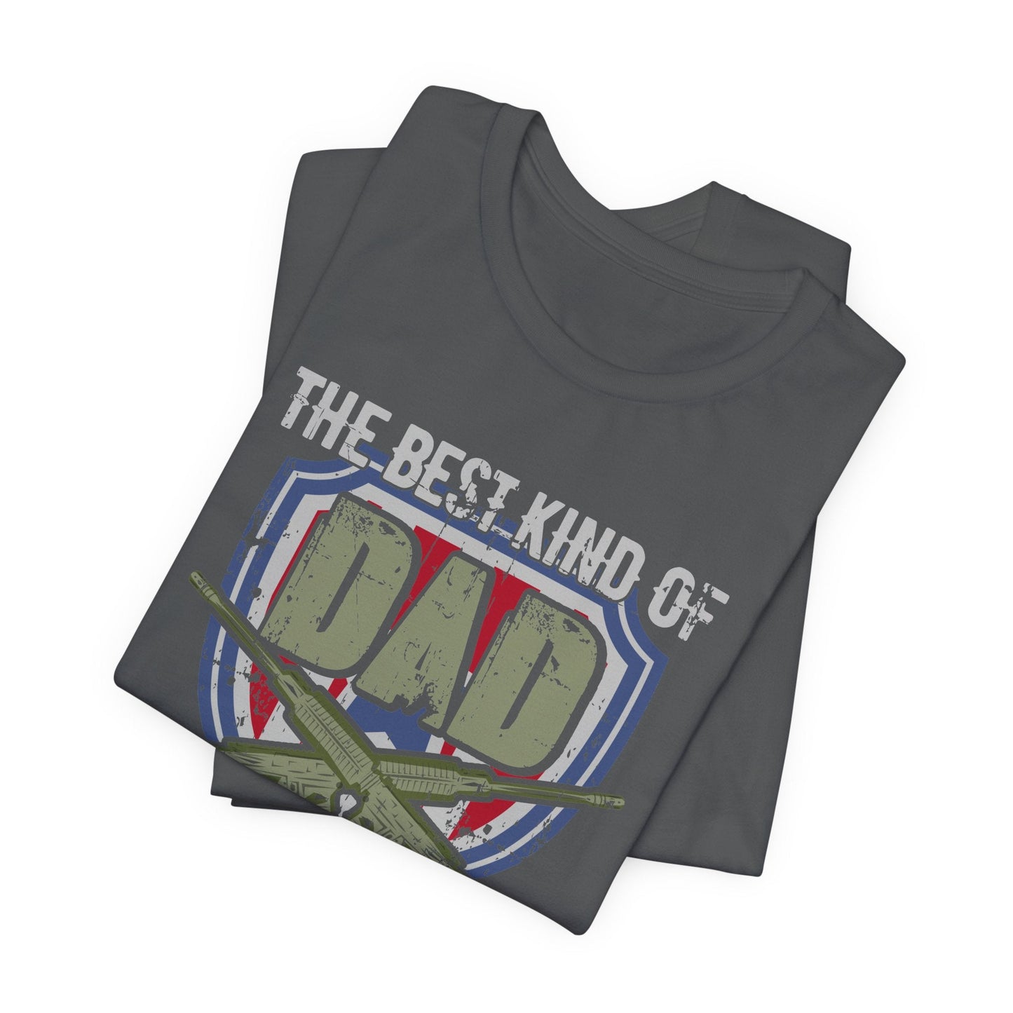 Army Veteran Patriotic Graphic Design Unisex Cotton T-Shirt v13