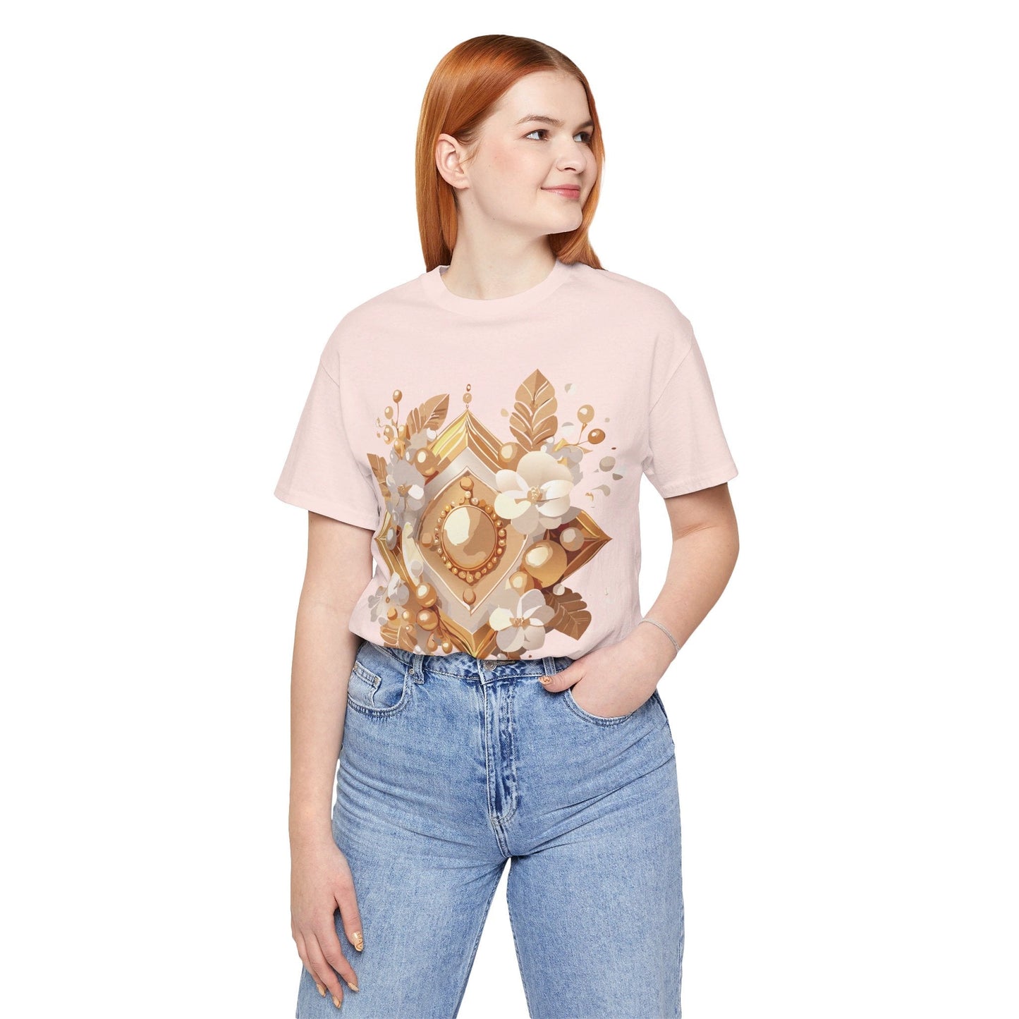 Jewelry Graphic Unisex 100 Cotton Vintage Treasure Art T-Shirt 28