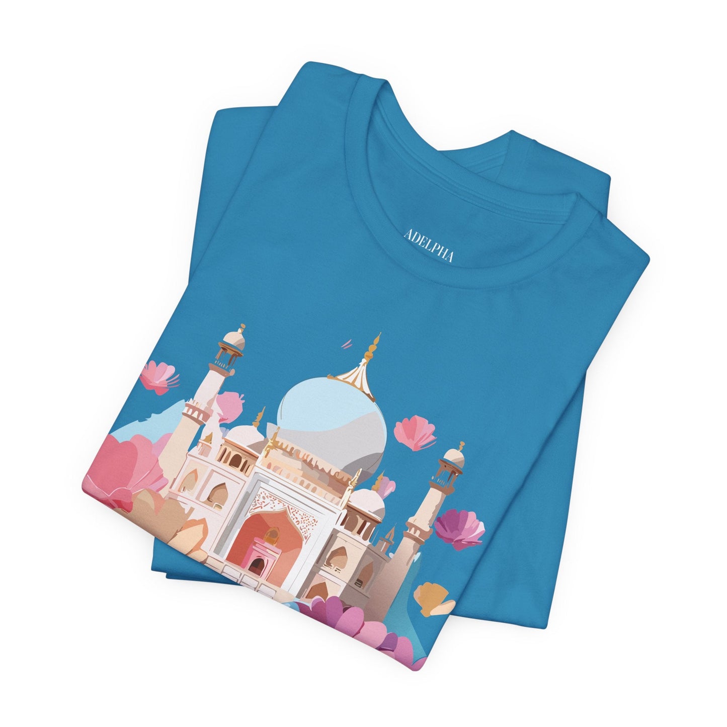 Unisex Taj Mahal Graphic Tee Tourist With Vintage Artwork For Travel Lovers