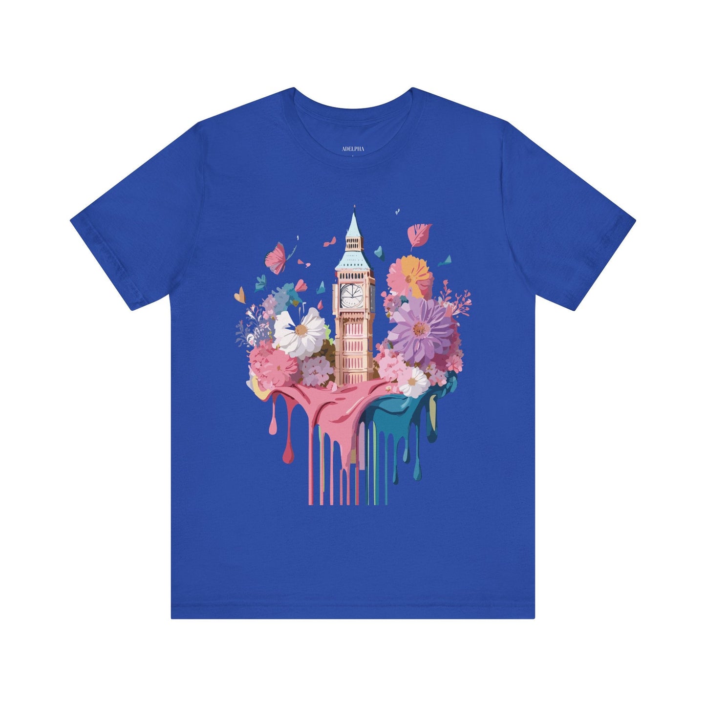 Adelpha London Tourist Shirt Unisex Graphic Tee Vintage Inspired Art Jersey Short Sleeve