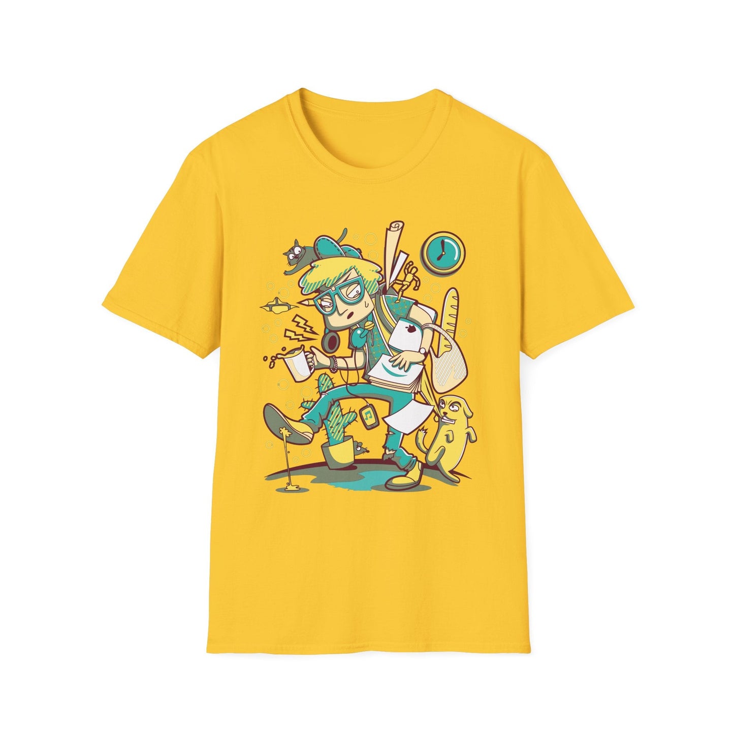 Cartoon T Shirt Animation T Shirt Funny Tee Shirt Unisex Gildan Softstyle 64000 Cotton Tee
