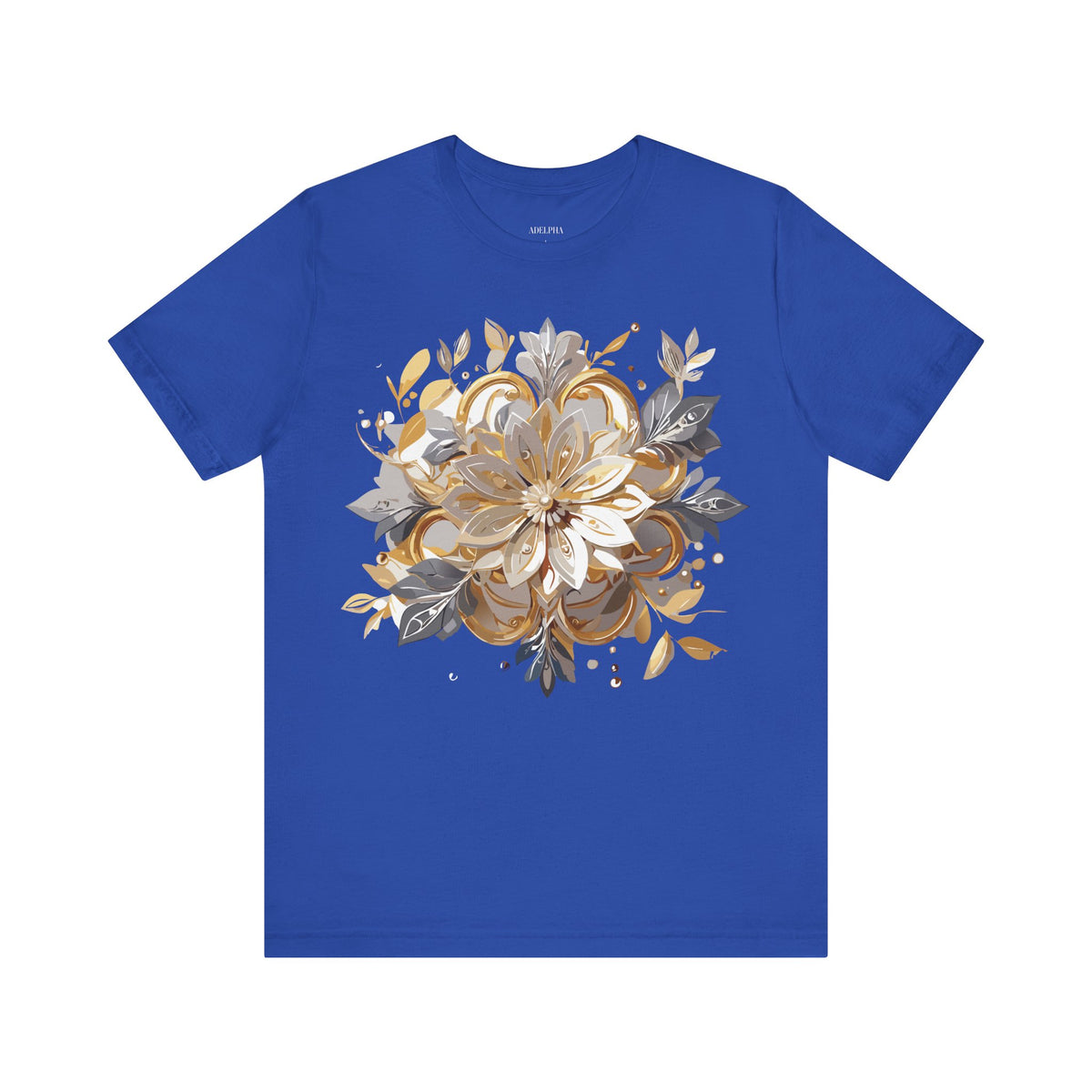 Jewelry Graphic Unisex Cotton Bella+Canvas Tee with Gemstones Art Design m38