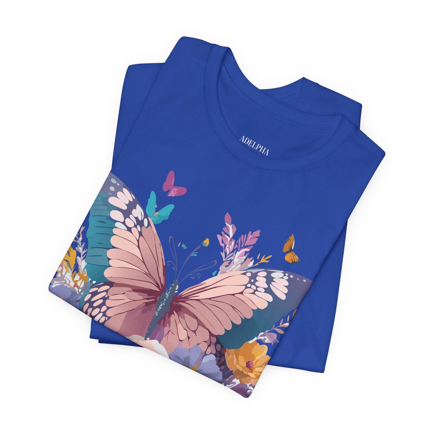 Butterfly Graphic Tee Unisex Short Sleeve From Adelpha Vintage Inspired Artwork