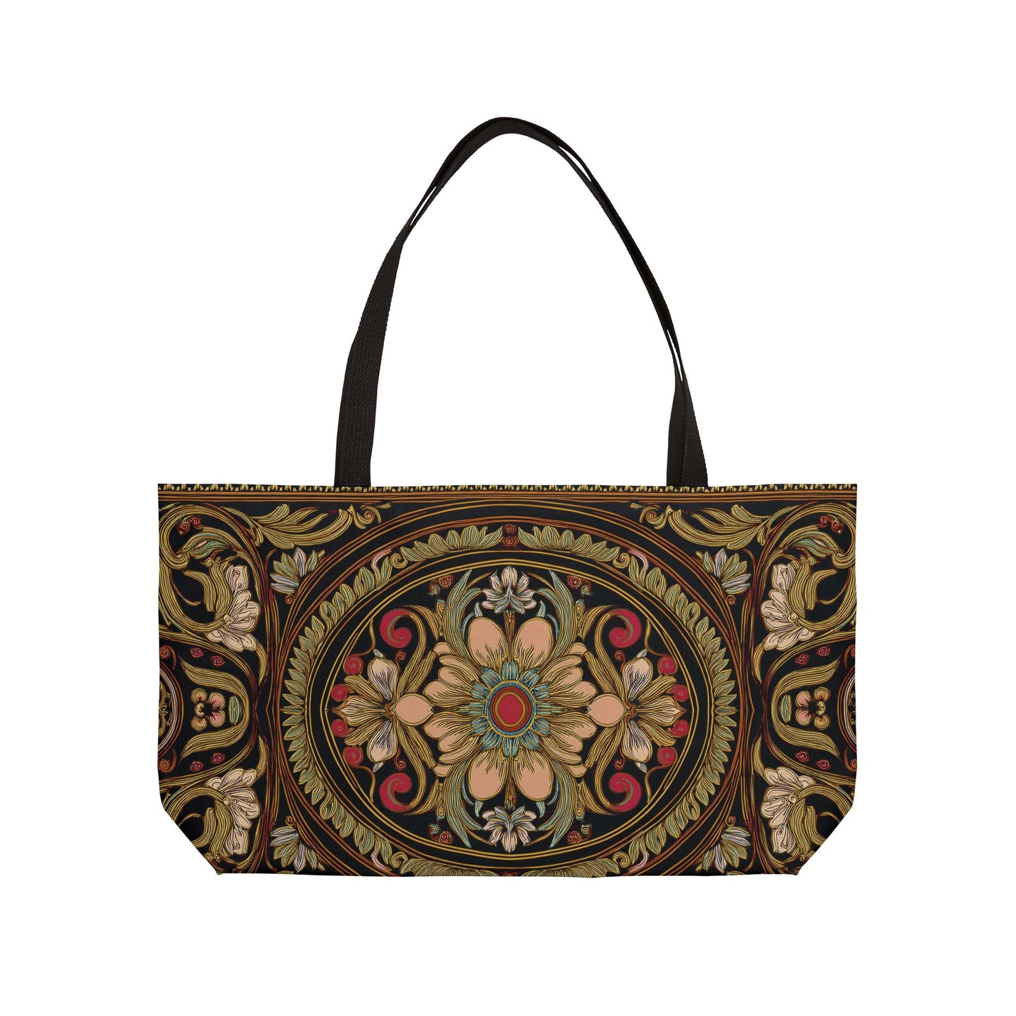 Ornament Print Big Bag High-Quality 100% Spun Poly 24x13 Canvas Art Bag OR-29