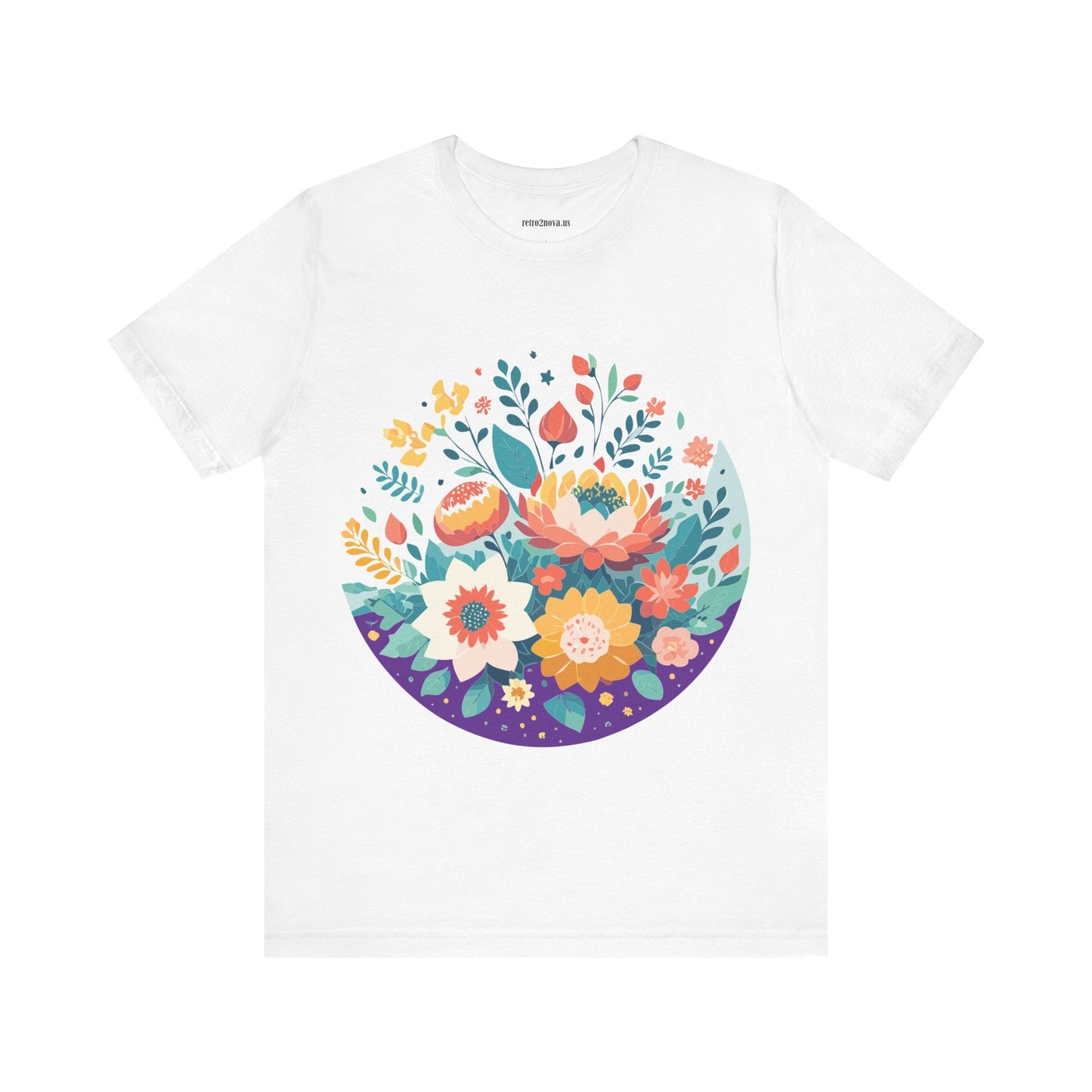 Flowers Shirt Floral Shirt Unisex Jersey Short Sleeve Tee Breathable Fabric Free Shipping
