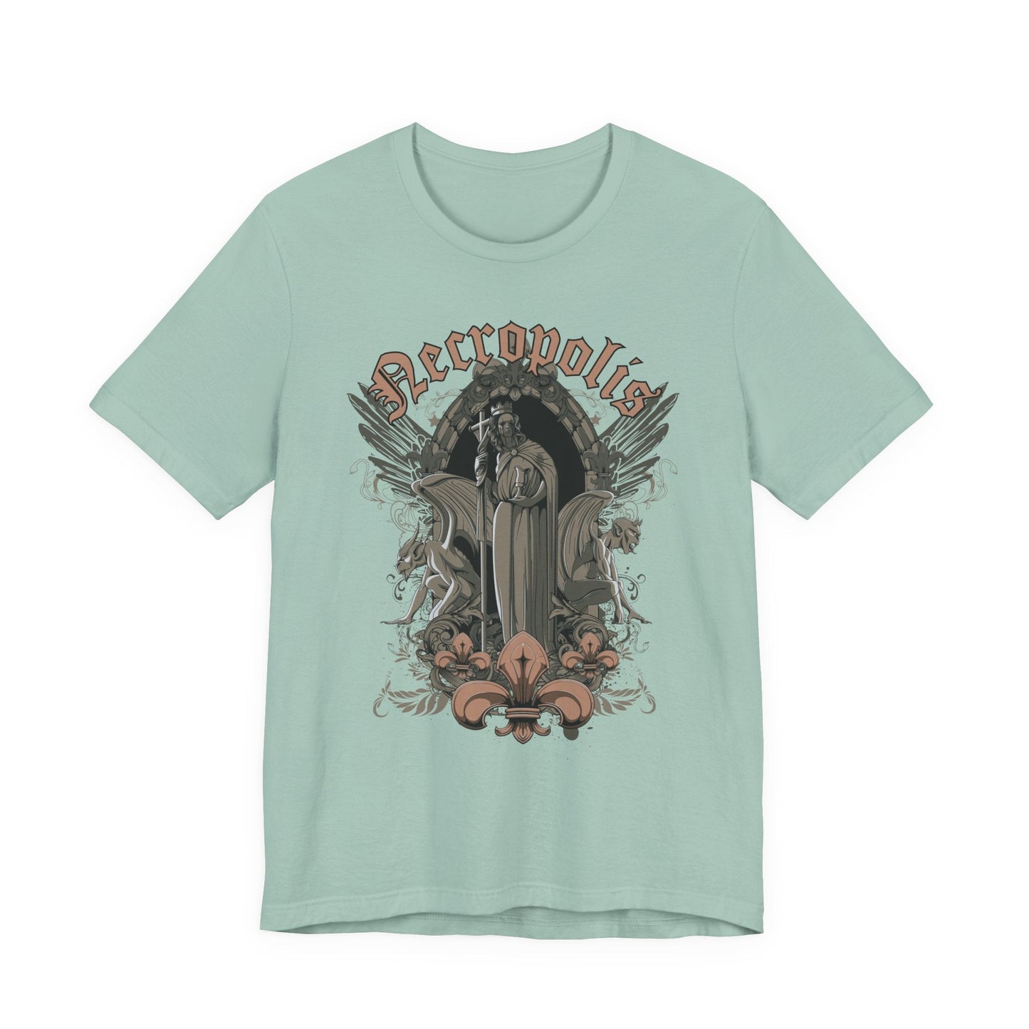 Gothic Skull Graphic Unisex Cotton T-Shirt r7
