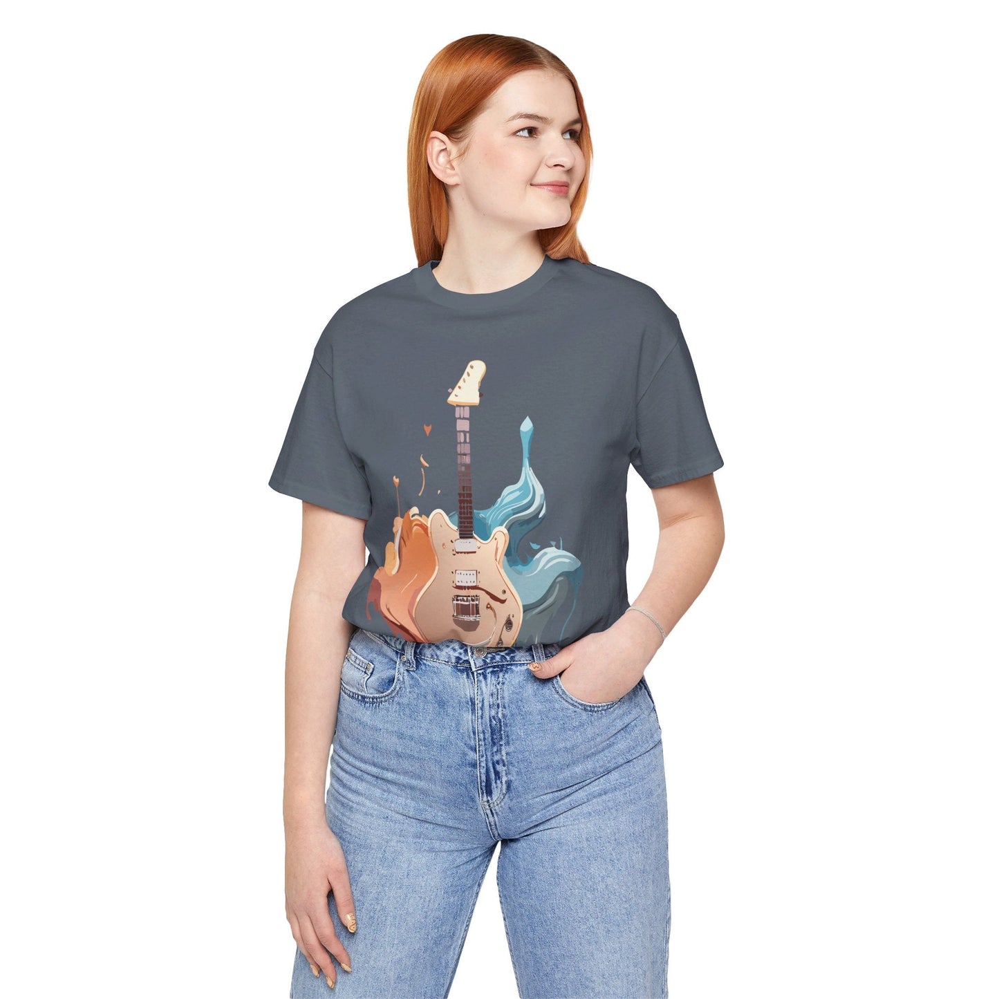 Adelpha Vintage Inspired Graphic Music T Shirt Unisex Short Sleeve Tee For Everyday Wear
