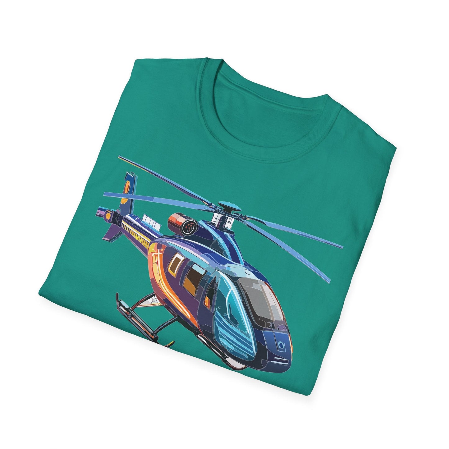 Chopper Helicopter Shirt Unisex T Shirt Softstyle 100 Percent Cotton Comfort Wear