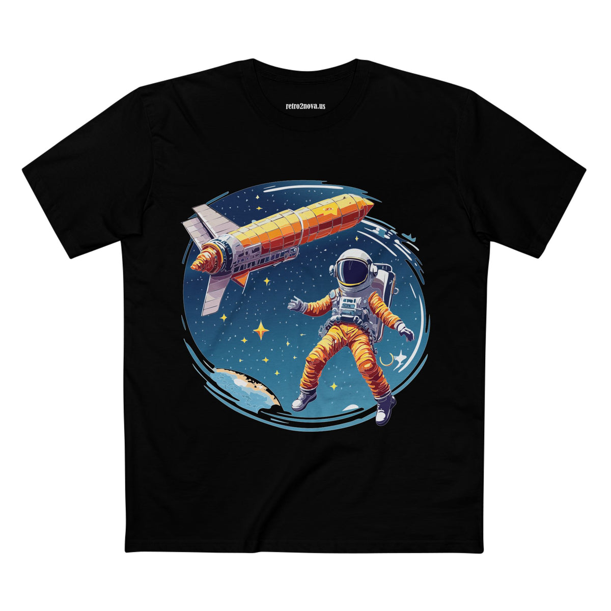 Cosmos Astronaut Graphic Tee Staple Unisex 100 Cotton Tee Shirt - CS-40
