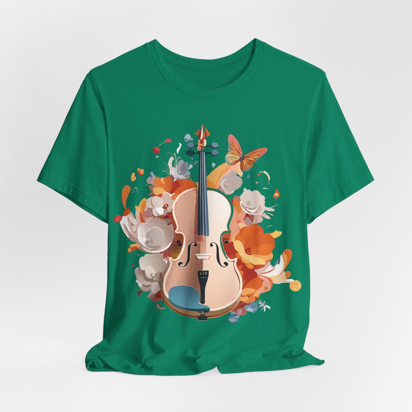 Music Graphic Unisex 100 Cotton Vintage Art with Musical Elements Tee 8