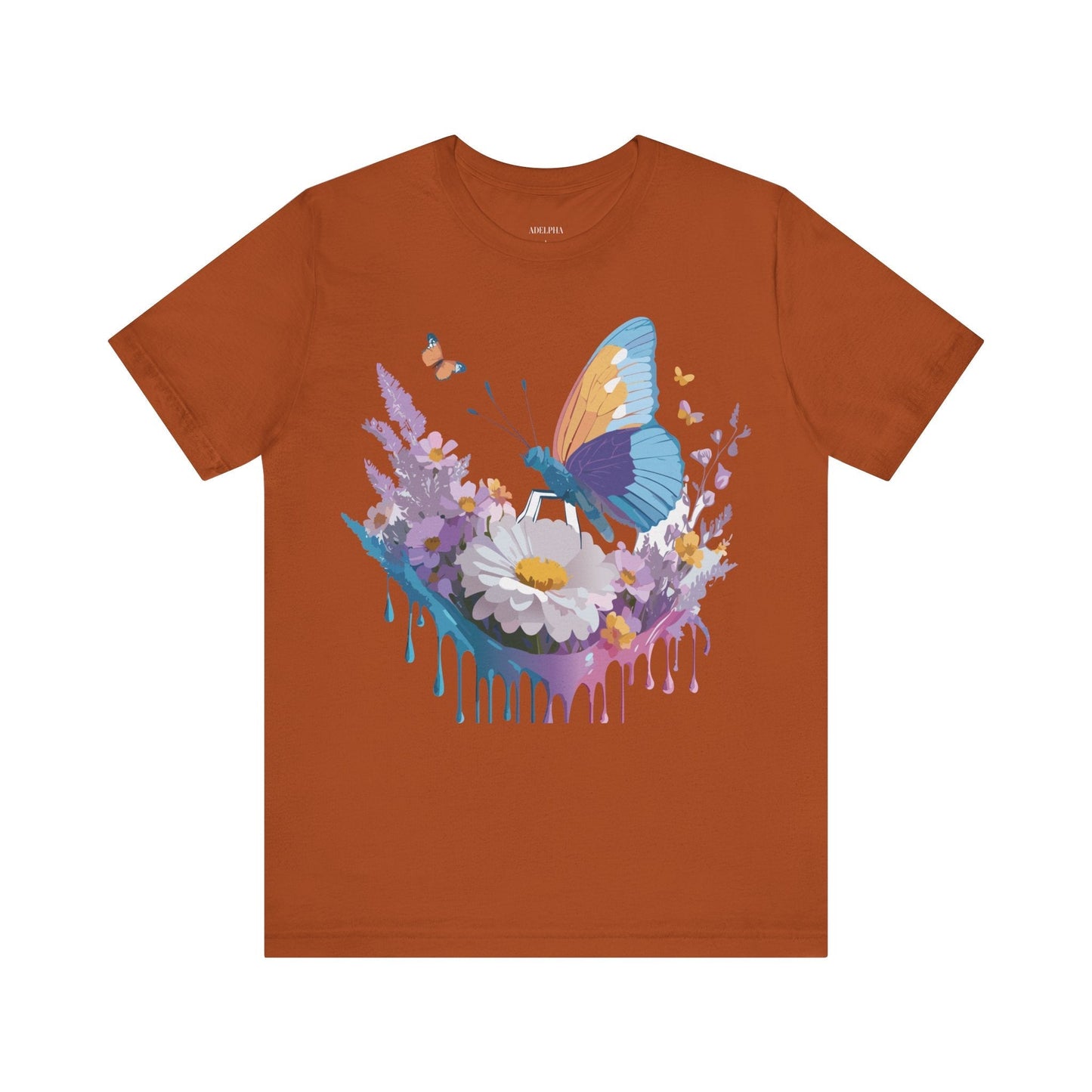 Adelpha Vintage Inspired Graphic Tee Unisex Short Sleeve Shirt