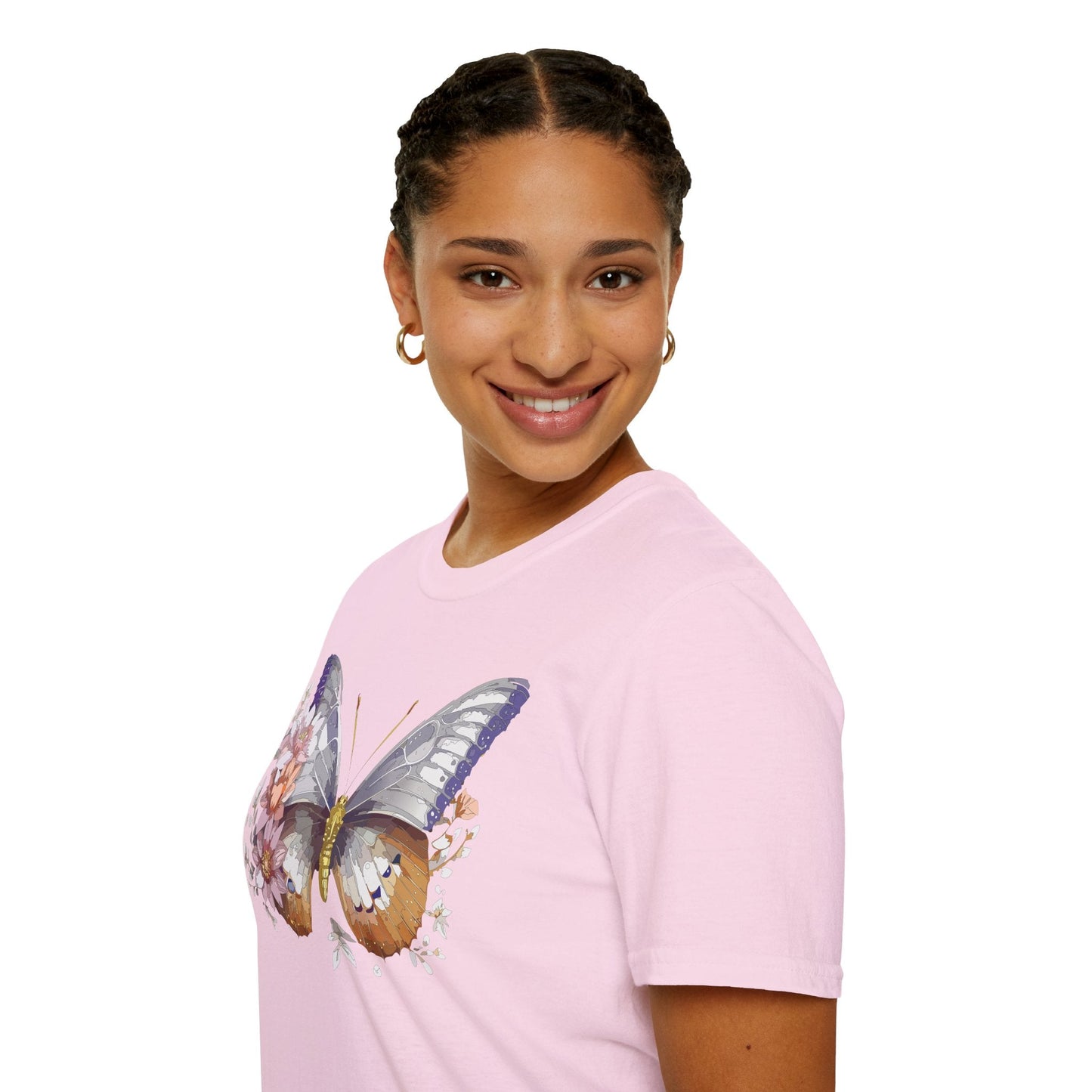 Butterfly Shirt Unisex T Shirt 100 Percent Ring Spun Cotton Gildan Softstyle Tee