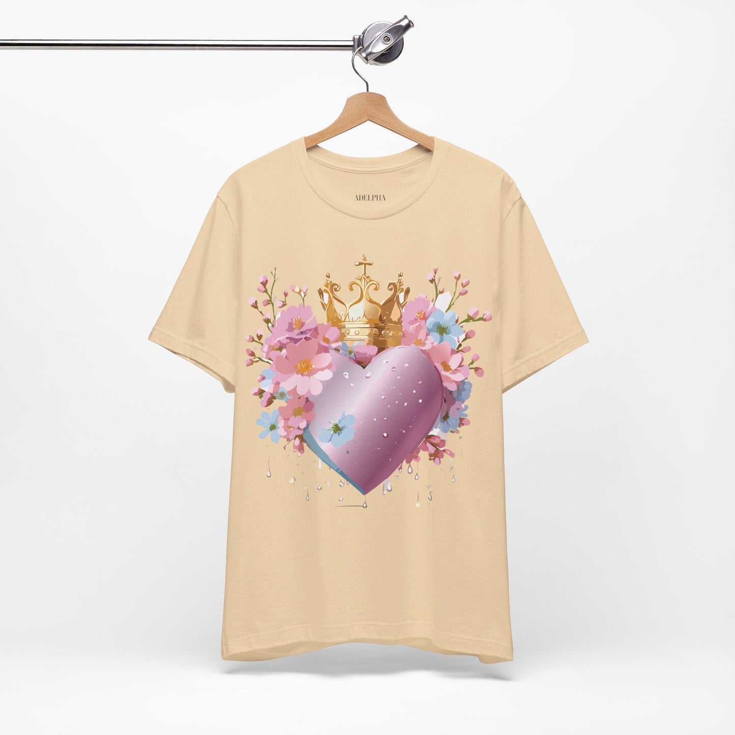 Valentine Graphic Tee Unisex Jersey Short Sleeve By Adelpha Vintage Inspired Artwork