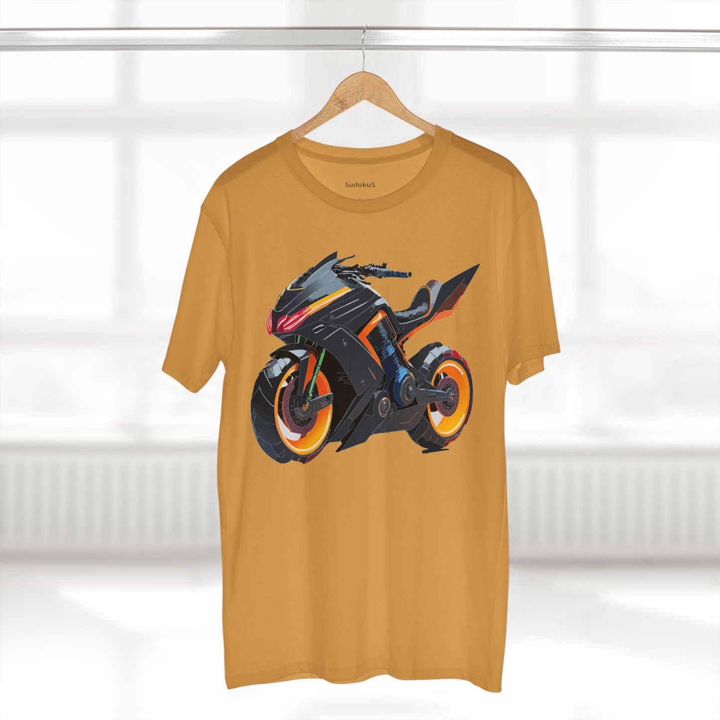 Moto Bike Graphic Unisex 100 Cotton Staple Tee 10