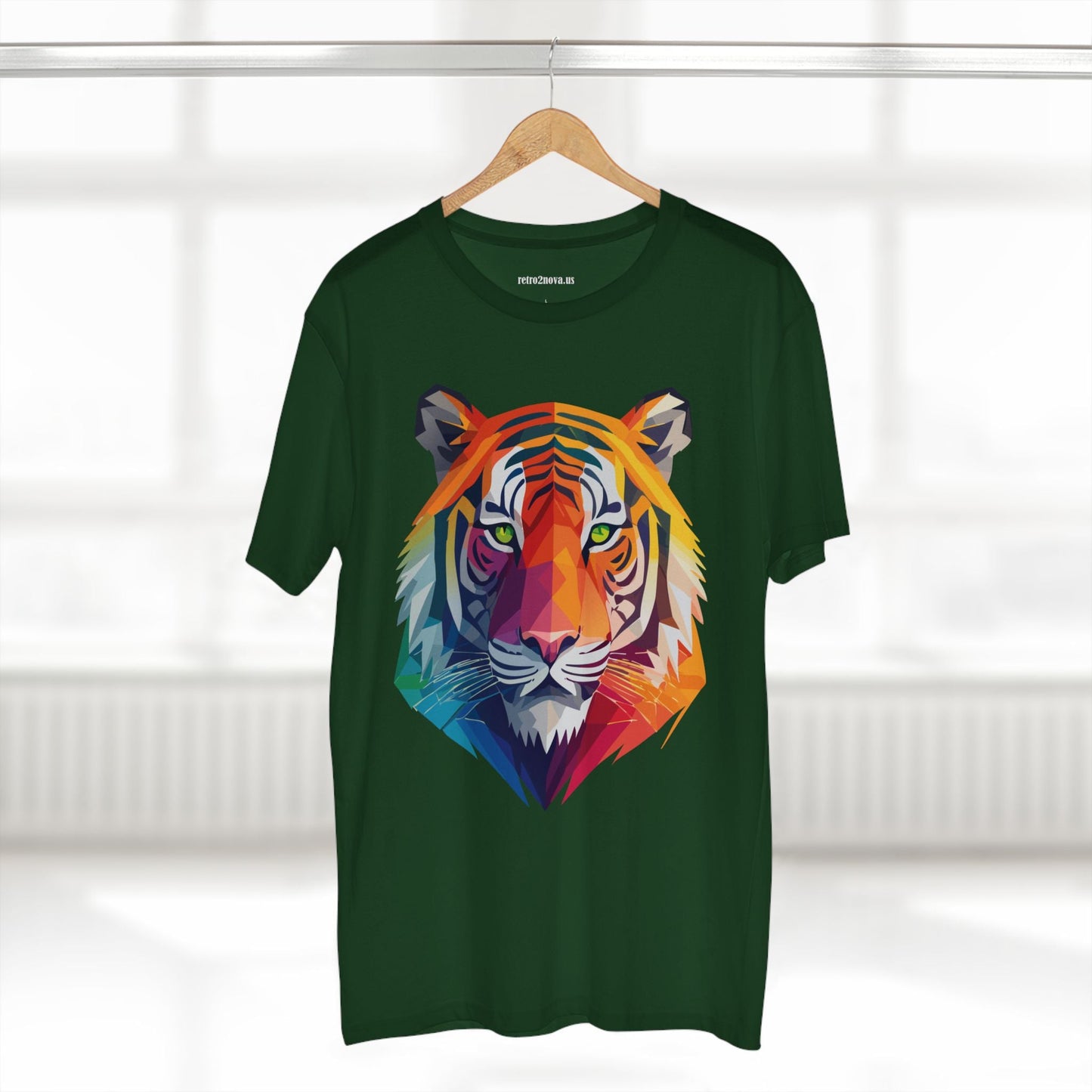 Tiger Shirt Unisex Premium Cotton Staple Tee With Original Art Design From Retro2Nova Collection For Everyday Wear