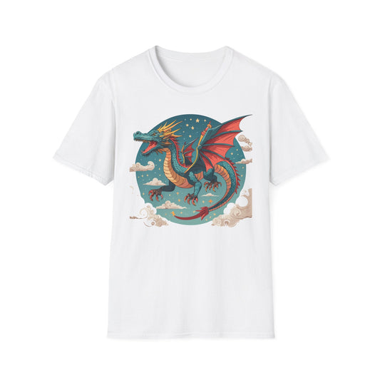 Dragon Graphic Unisex 100 Cotton Tee with Animal Artwork Design 20