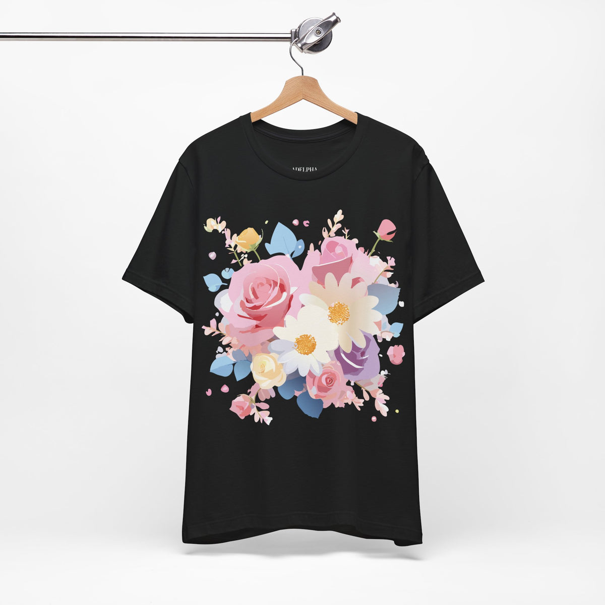 Floral Graphic Tee Shirt - Bella+Canvas Unisex 100 Cotton 12