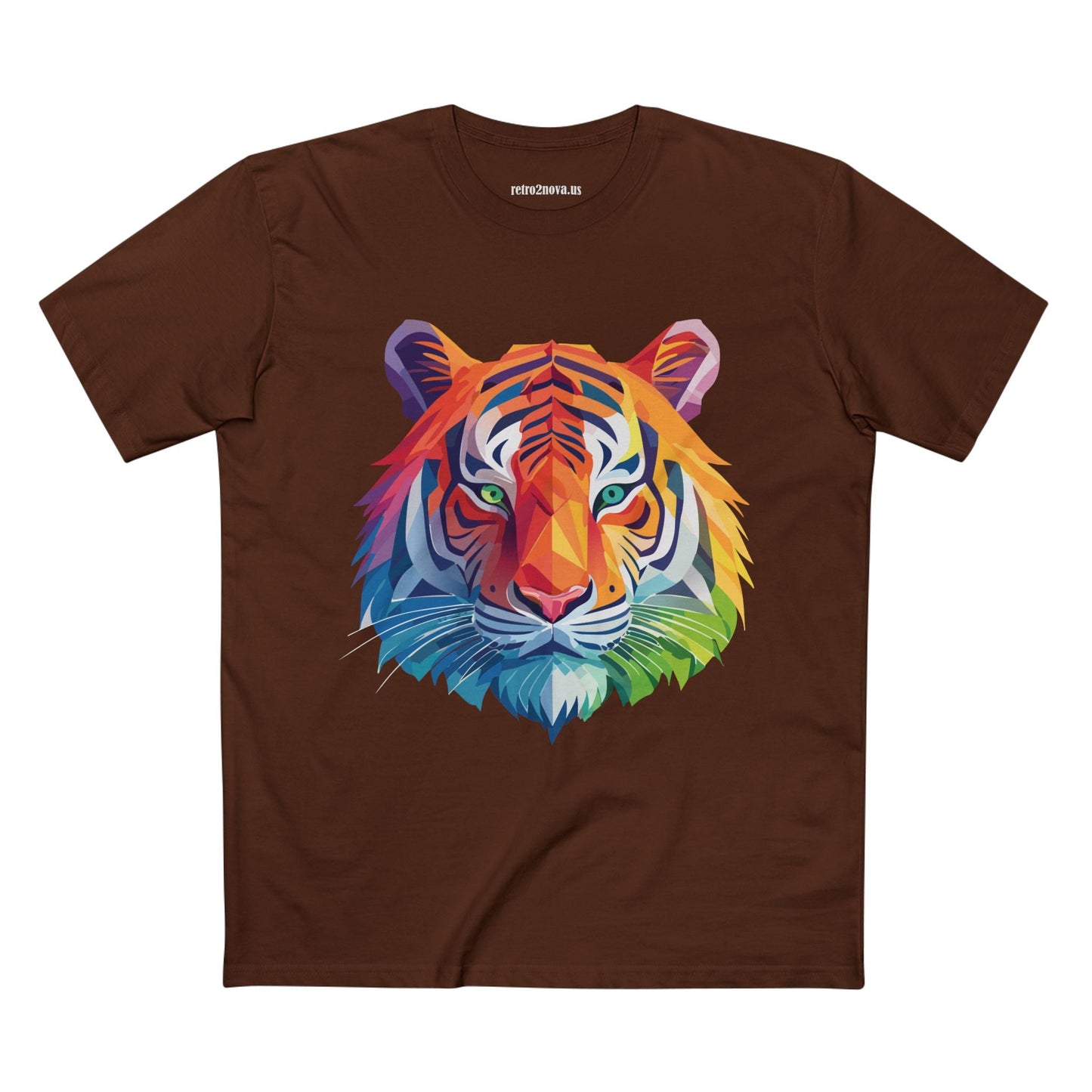 Tiger Animal Shirt Unisex Premium Cotton Tee With Original Art Design Retro2Nova Art Collection Exclusive Art Print