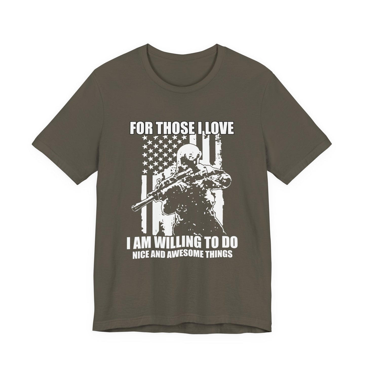 Army Veteran Patriotic Graphic Design Unisex Cotton T-Shirt v50