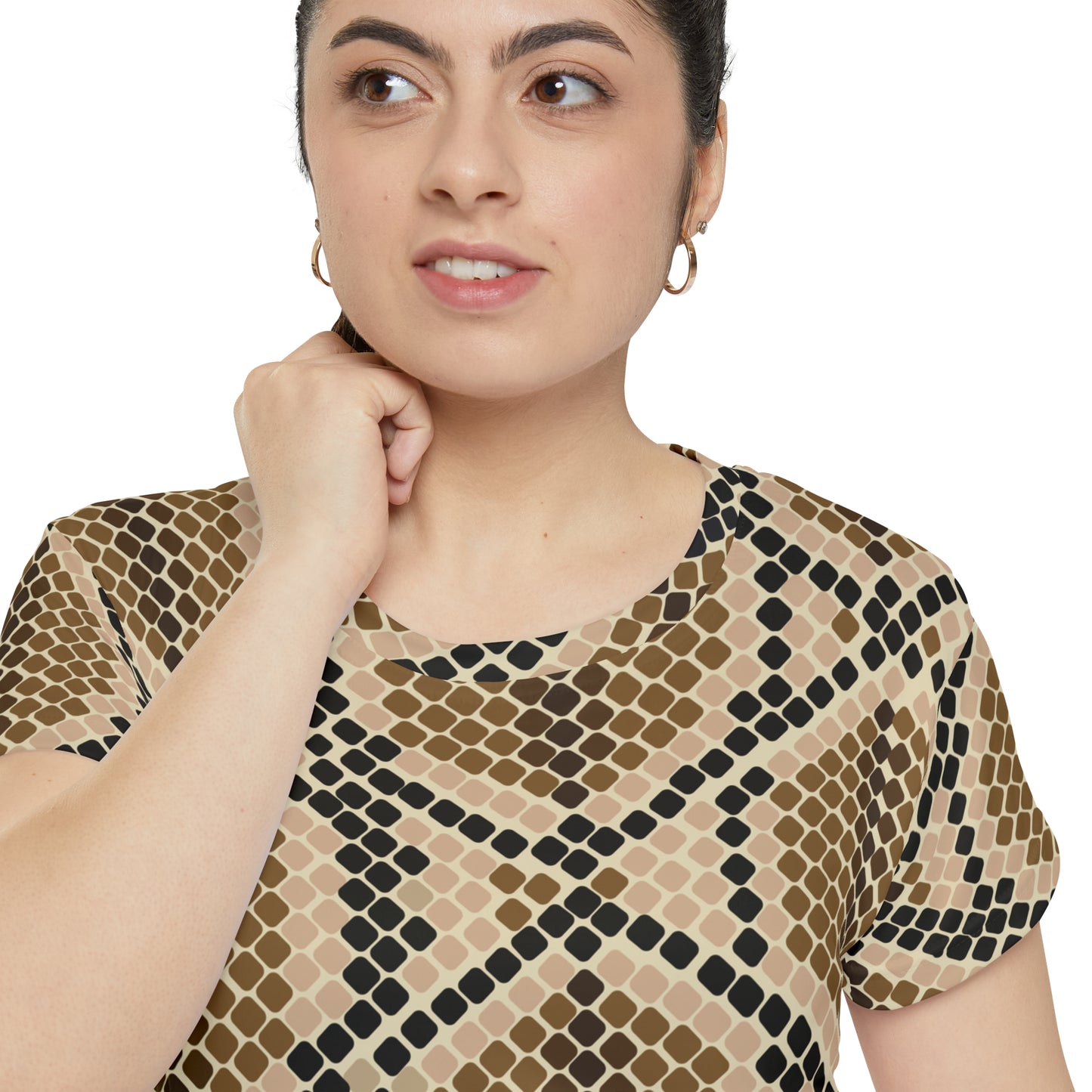 Poly-Span Shirt with animal prints