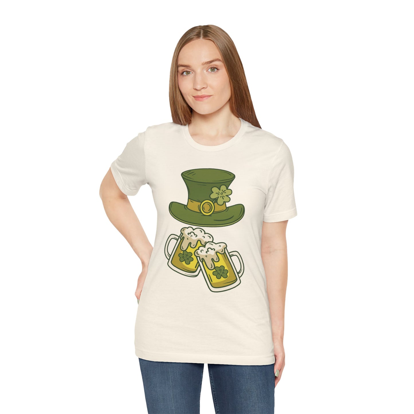 Unisex Cotton Tee Shirt with Lucky Prints