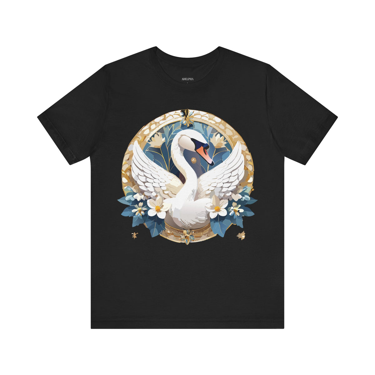 Medallion Graphic Unisex Cotton Bella+Canvas Tee with Art Design d85