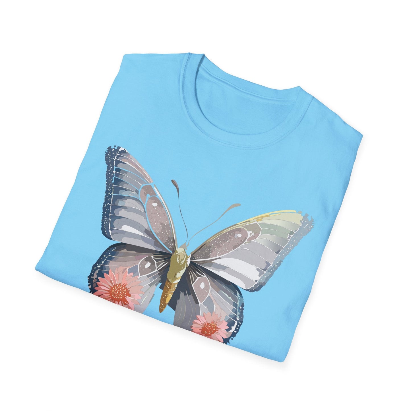 Butterfly Shirt Unisex T Shirt 100 Percent Ring Spun Cotton Softstyle Tee Monarch