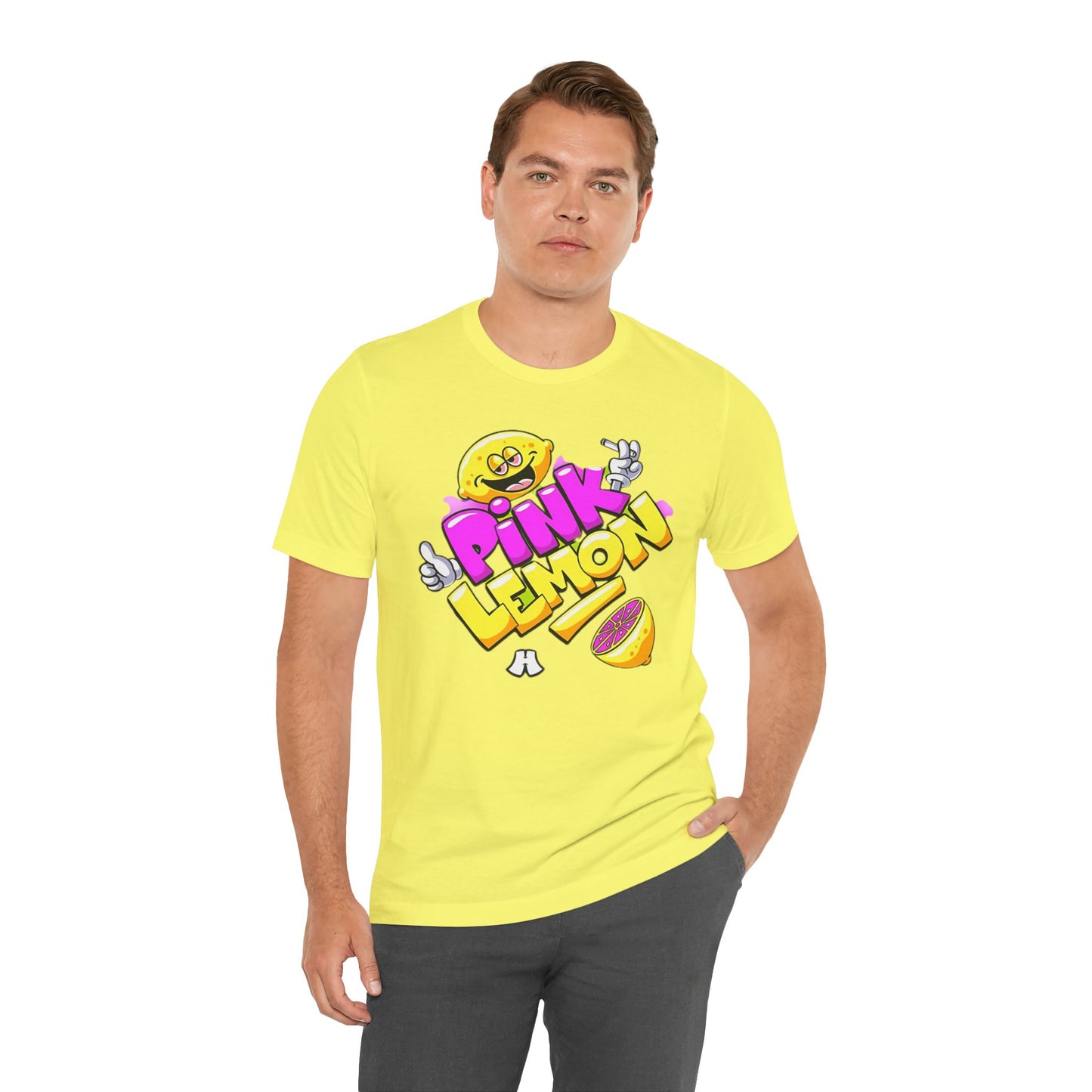 Lemon Graphic Tee, Graphic T-Shirt, Funny Lemon Shirt, Cute Cartoon Tees, Art T-Shirt, Art Design Tees