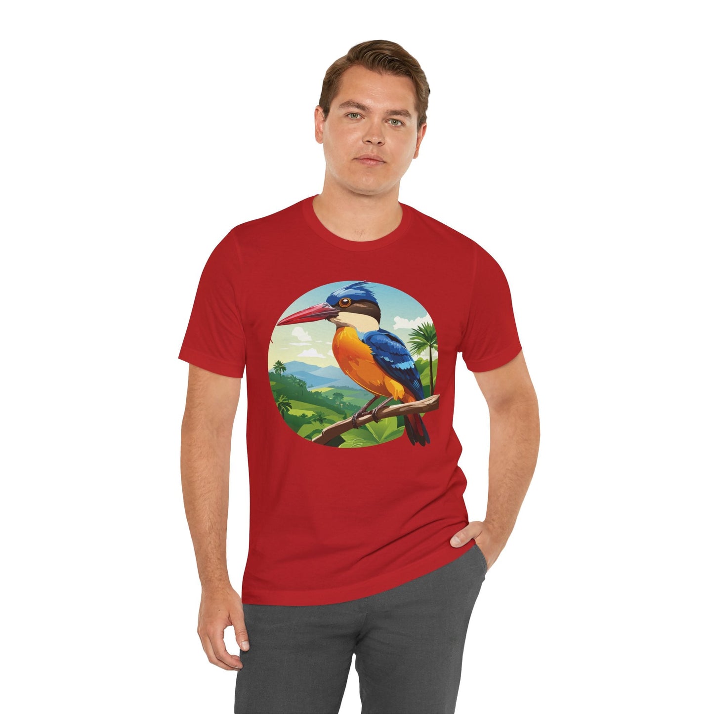 Unisex Animal Shirt With Art Design Featuring Wild Animals Jersey Short Sleeve Tee