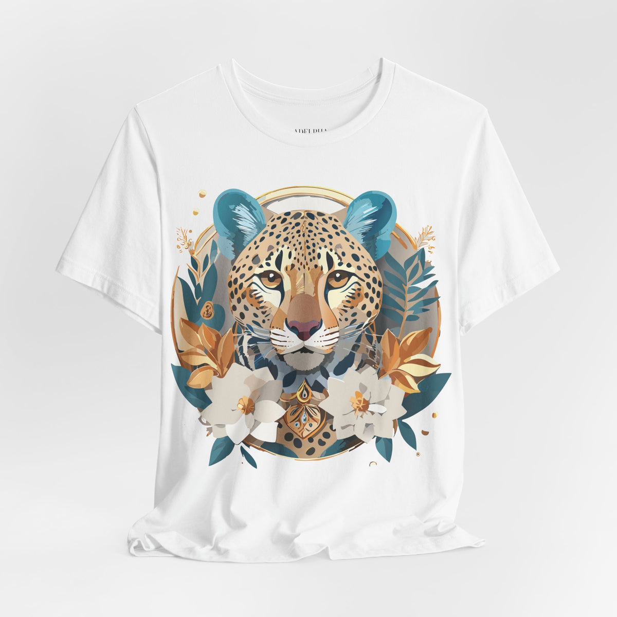 Medallion Graphic Unisex Cotton Bella+Canvas Tee with Art Design d41