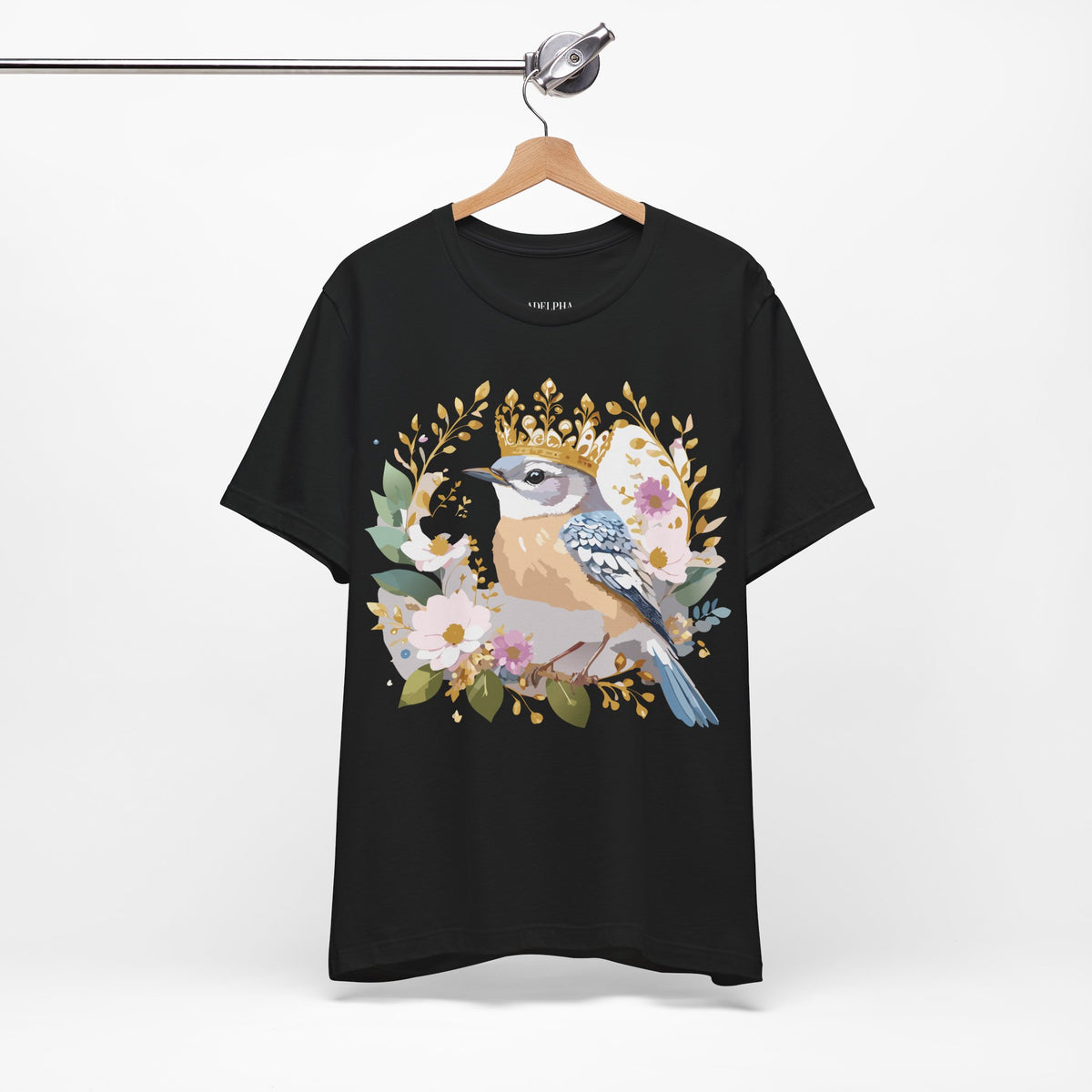 Medallion Graphic Unisex Cotton Bella+Canvas Tee with Floral Art Design n149