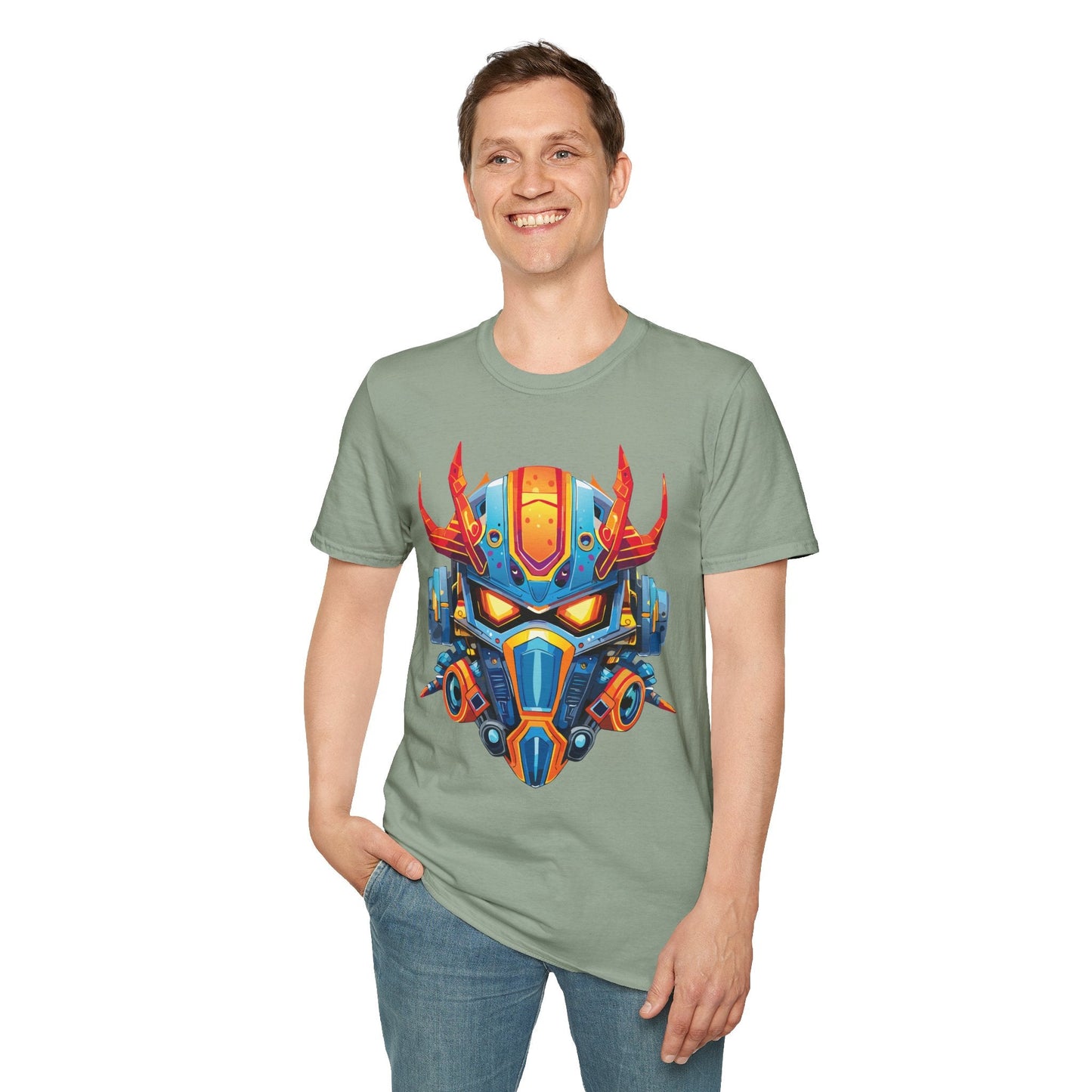 Cyborg Tee Unisex Robot And Terminator Shirt Gildan Softstyle 64000 Ring Spun Cotton
