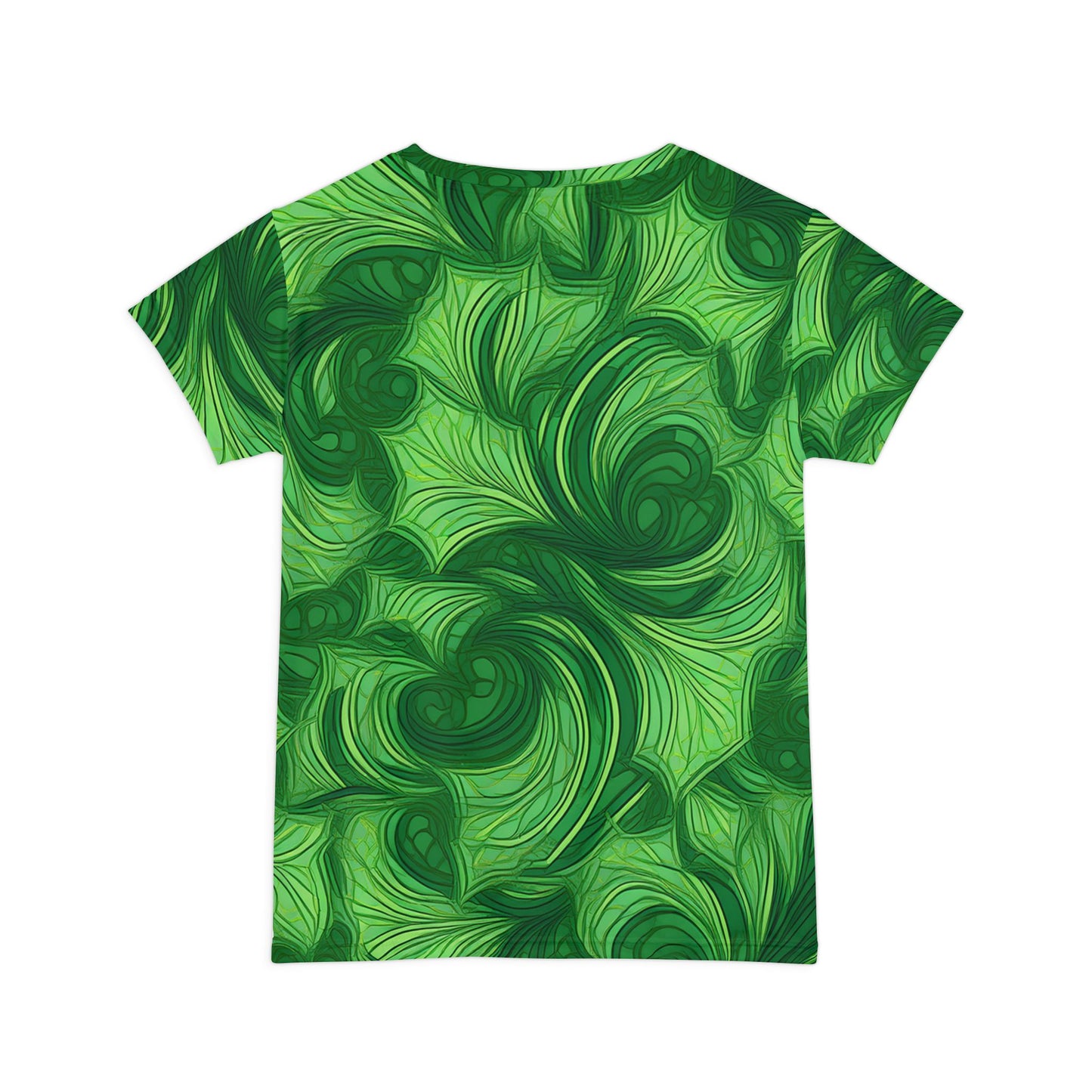 Women Poly Span T-Shirt with Floral Print