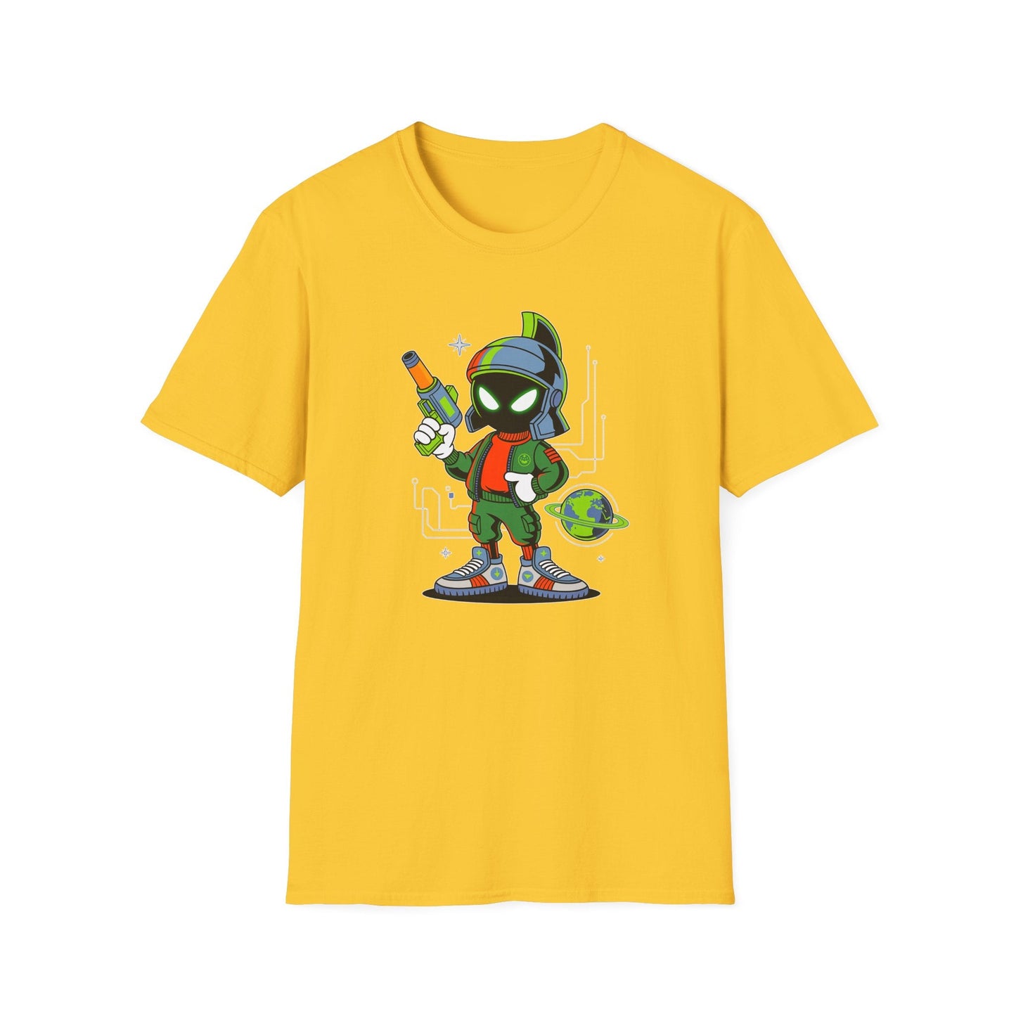 Gildan Softstyle 64000 Unisex Cartoon T Shirt With Animation And Funny Animals Design